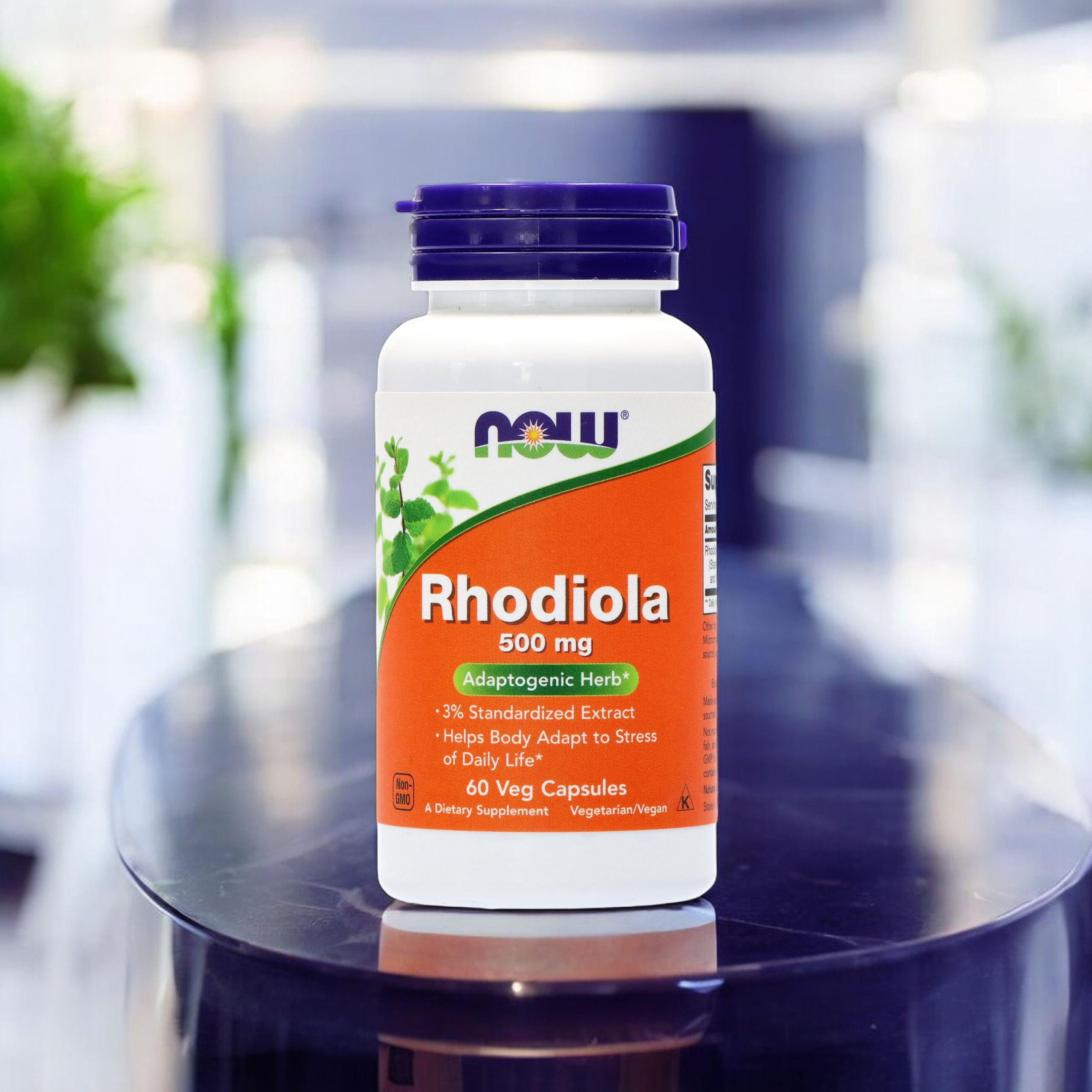 NOW Rhodiola Rosea 500 mg Extract - 2x 60 vcaps