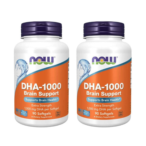 NOW - DHA 1000mg - 2x 90softgels