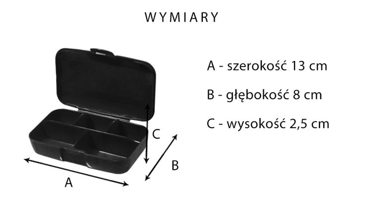 BUCHSTEINER Pudełko na Suplementy - Pill box - 3x 1szt