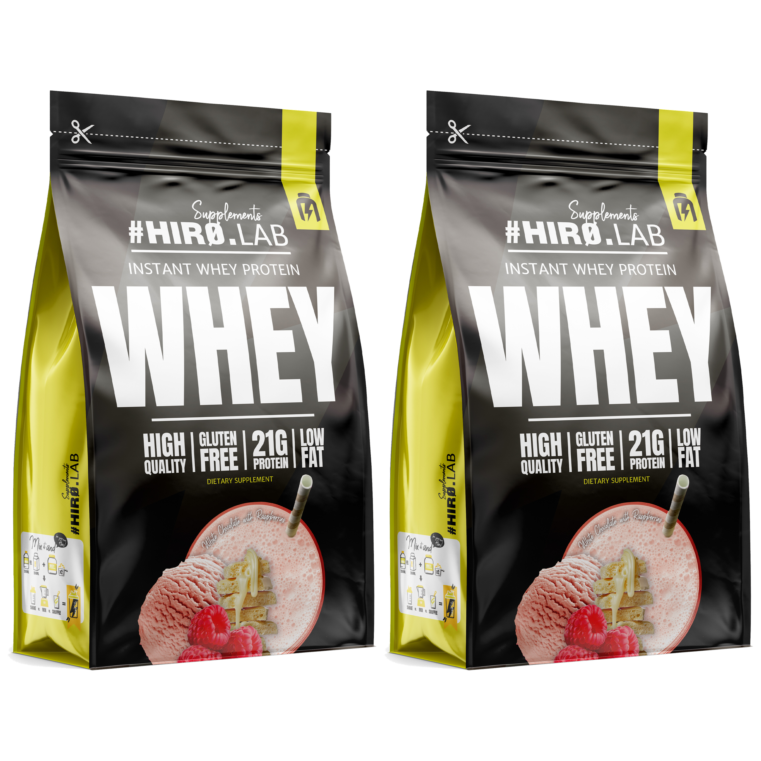 HIRO.LAB Instant Whey Protein - 2x 750g
