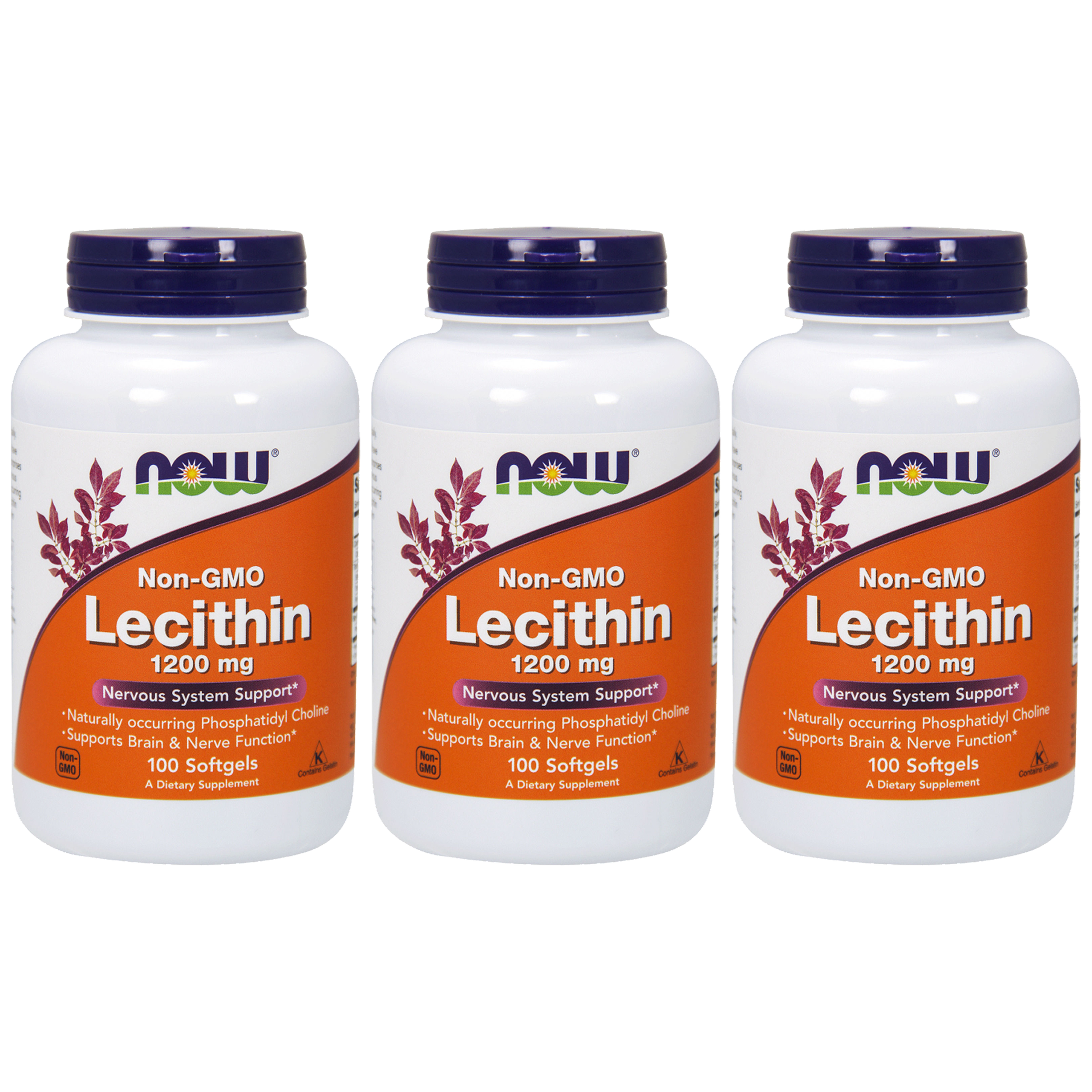 NOW Lecithin - 3x 100softgels