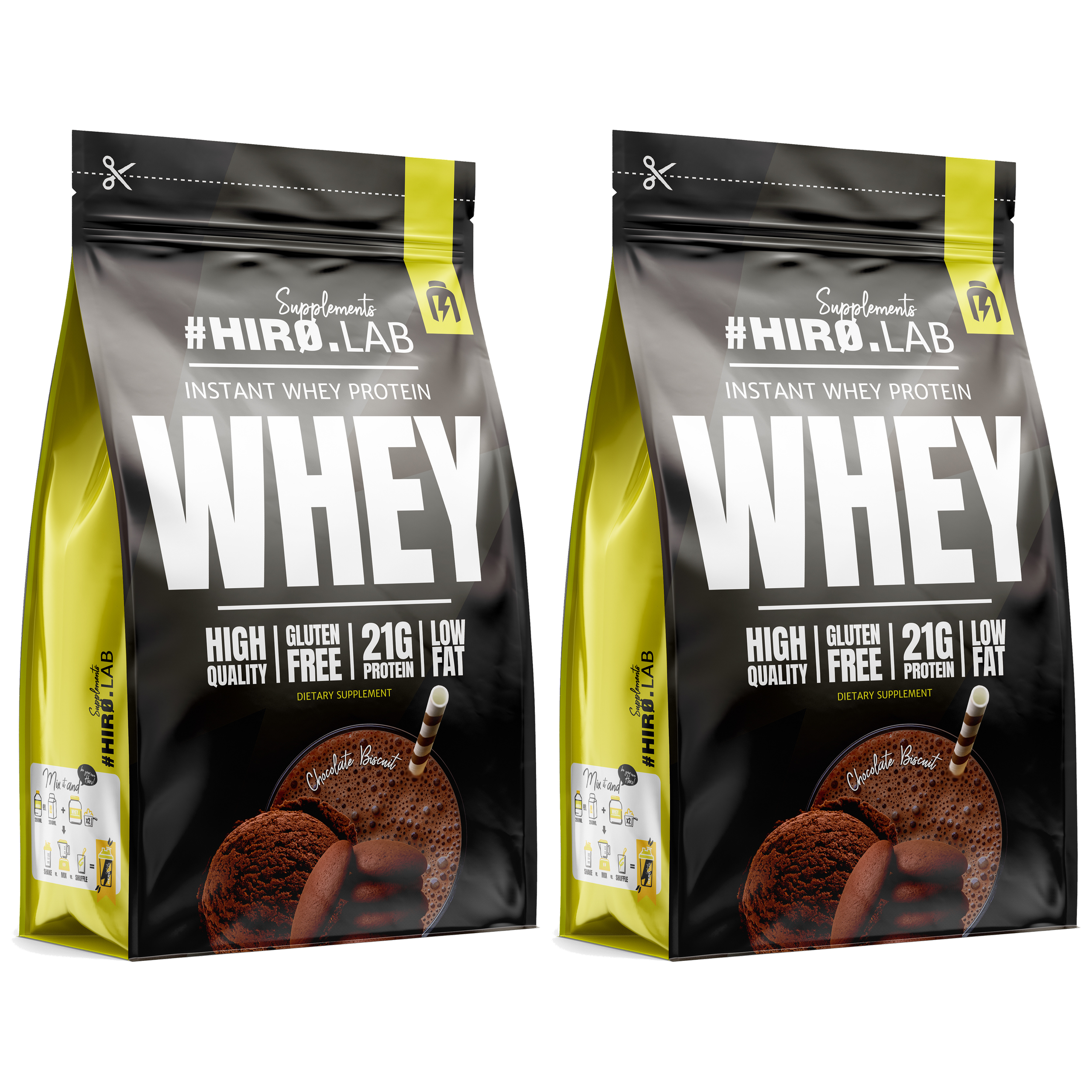 HIRO.LAB Instant Whey Protein - 2x 750g