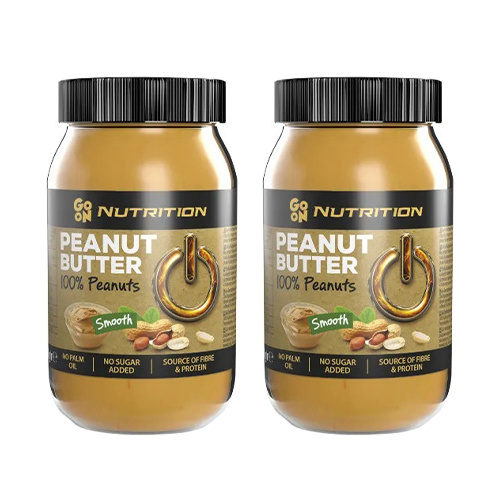 GO ON NUTRITION Peanut Cream 100% Peanuts - 2x 900g - Krem orzechowy