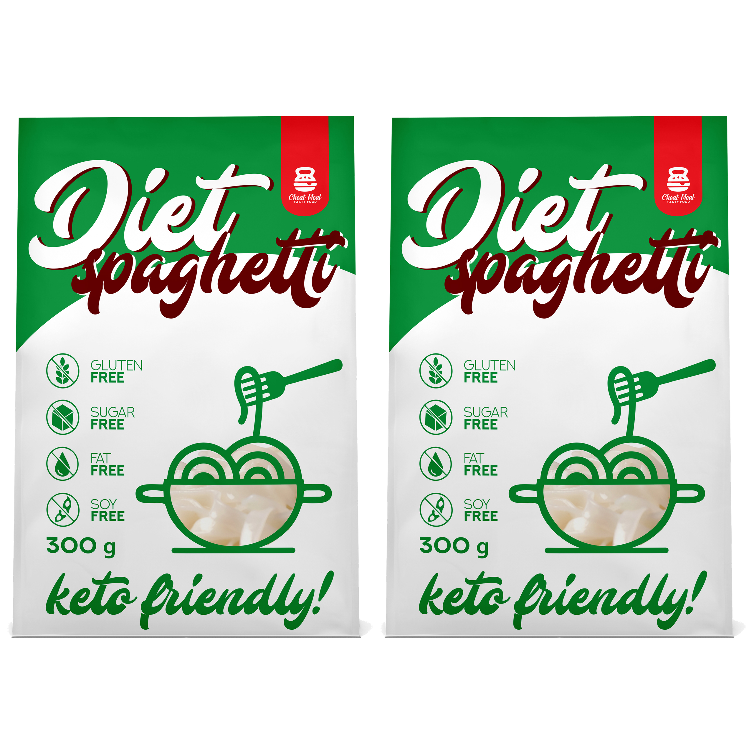 Cheat Meal Nutrition Diet Spaghetti - 2x 400g (300g netto) - Makaron Konjac