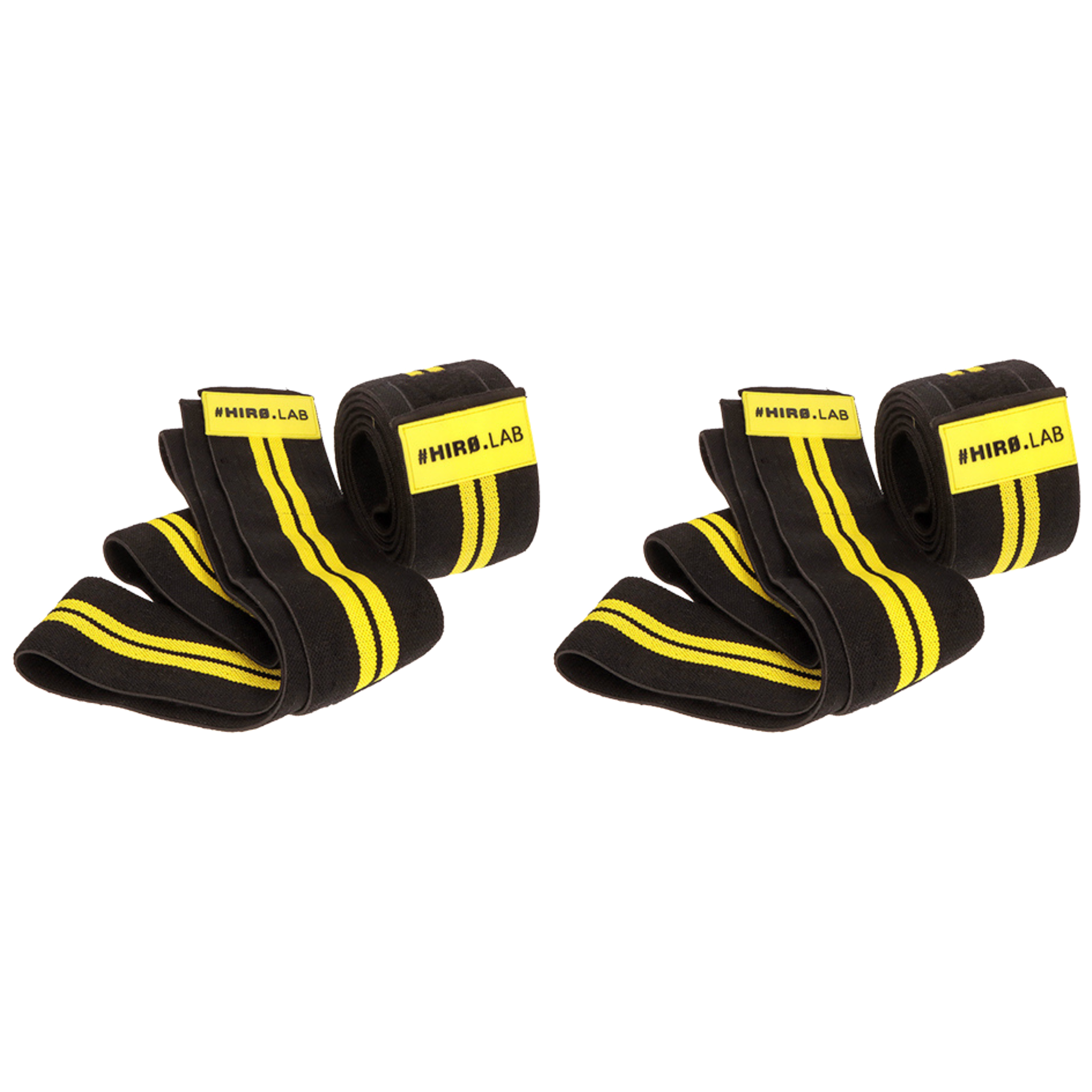 HIRO.LAB Knee Wraps - Rubber Logo New - 2x Opaski usztywniające na kolana