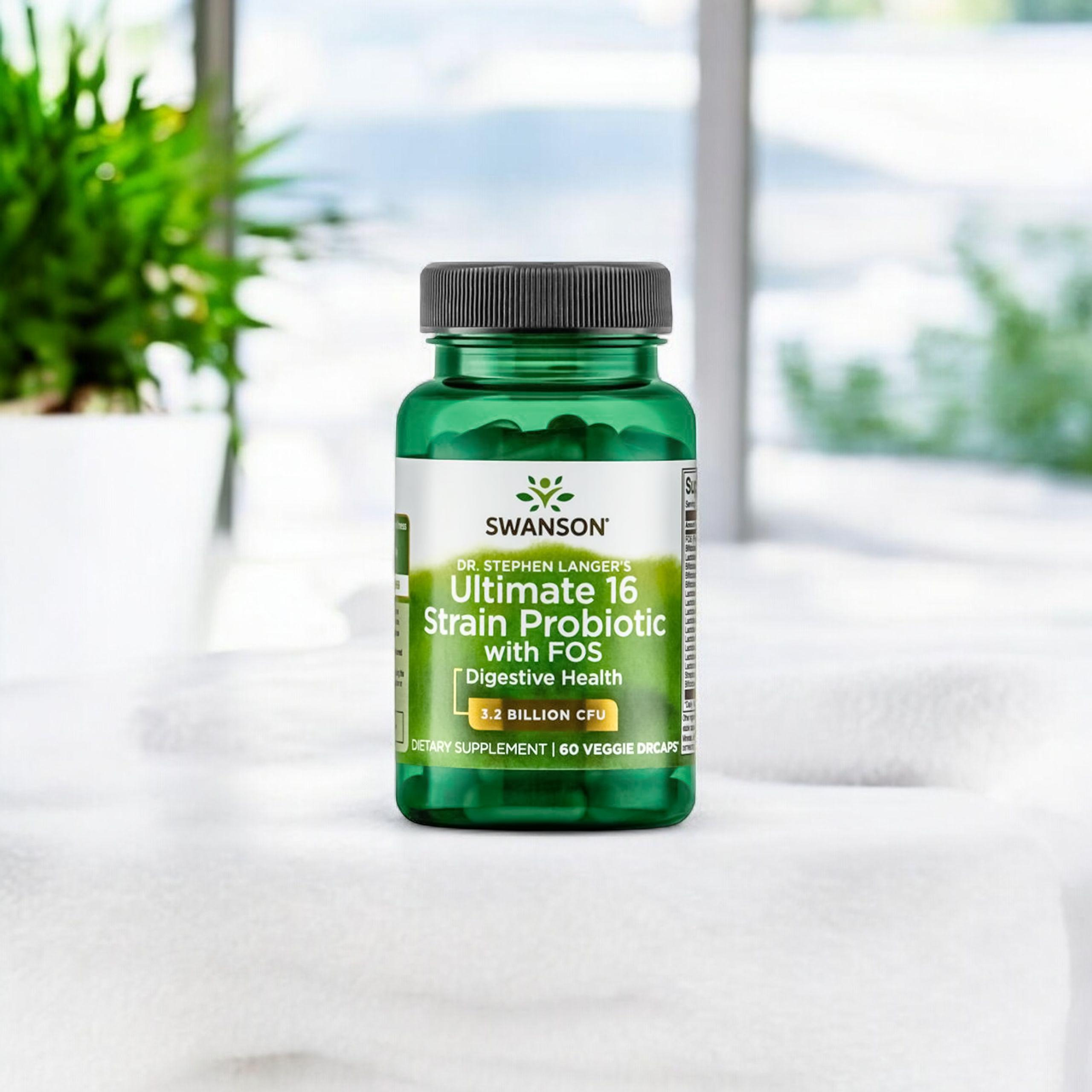 SWANSON Ultimate 16 Strain Probiotic with Fos - 3x 60vcaps