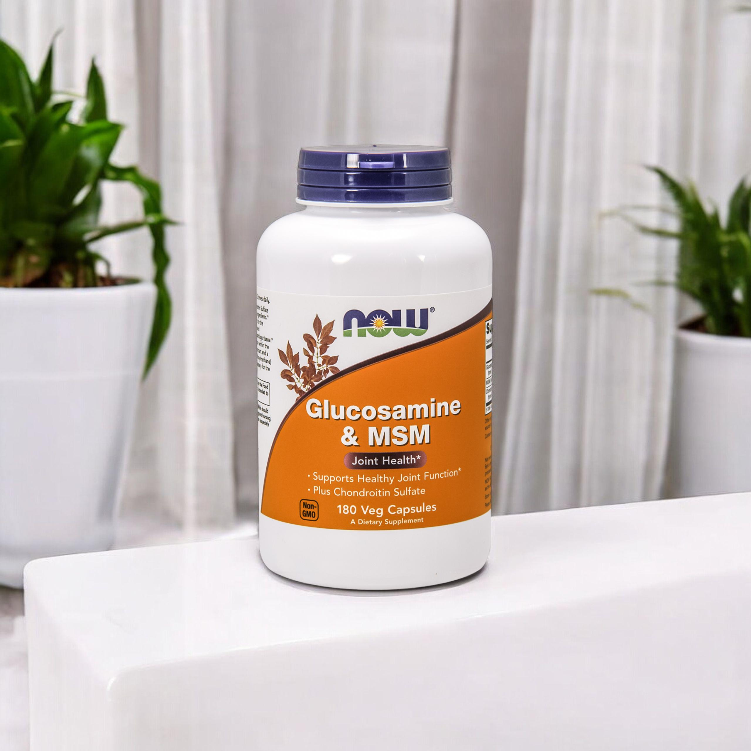 NOW Glucosamine & MSM - 180vegcaps