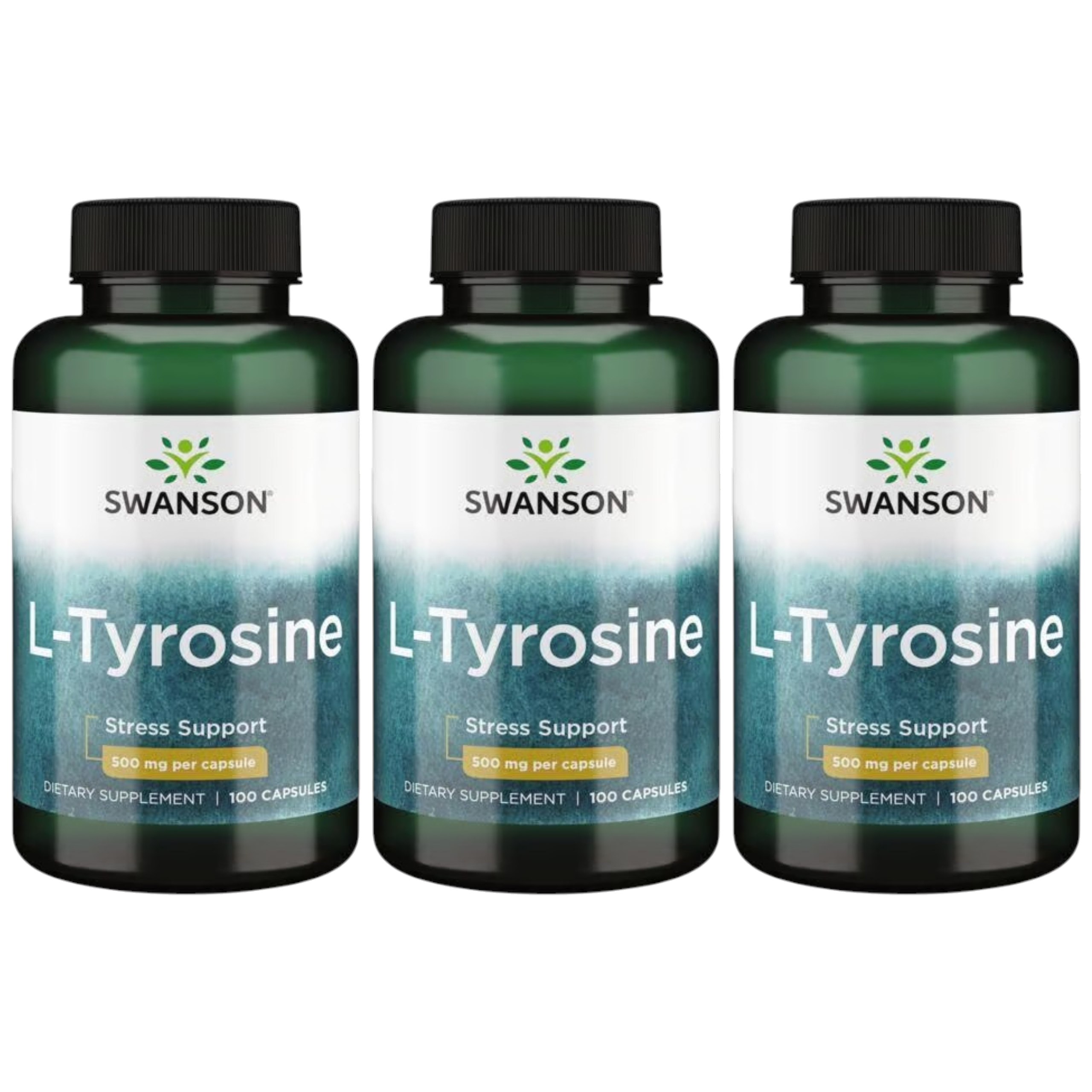 SWANSON L-Tyrosine 500mg - 3x 100caps