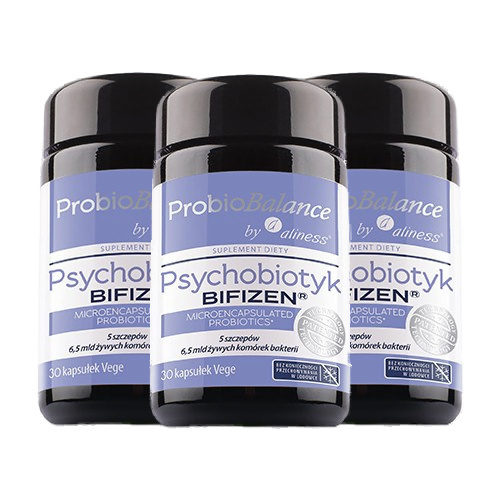 ALINESS ProbioBALANCE Psychobiotyk Bifizen - 3x 30vcaps.