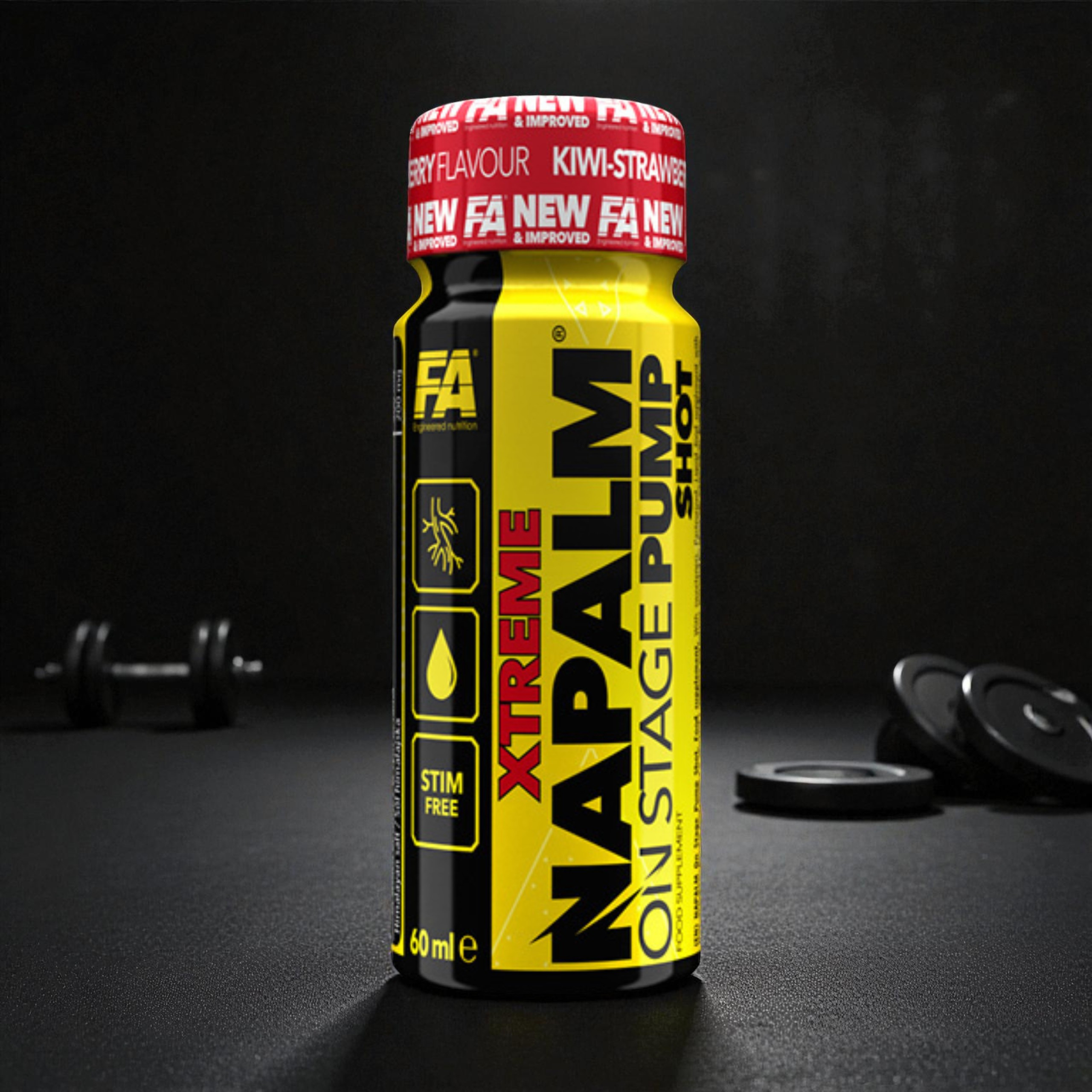 FITNESS AUTHORITY - Xtreme Napalm On Stage SF Shot - 24x 60ml  pol_pl_FITNESS-AUTHORITY-Xtreme-Napalm-On-Stage-SF-Shot-60ml-KiwiStraw-43129_3