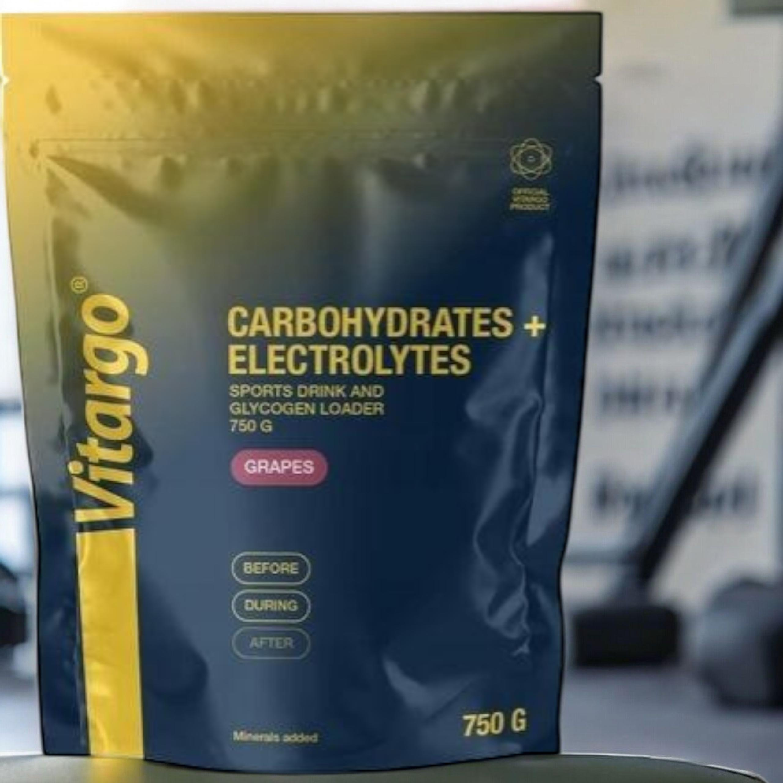 VITARGO - Carbohydrates + Electrolyte - 3x 750g - Grape