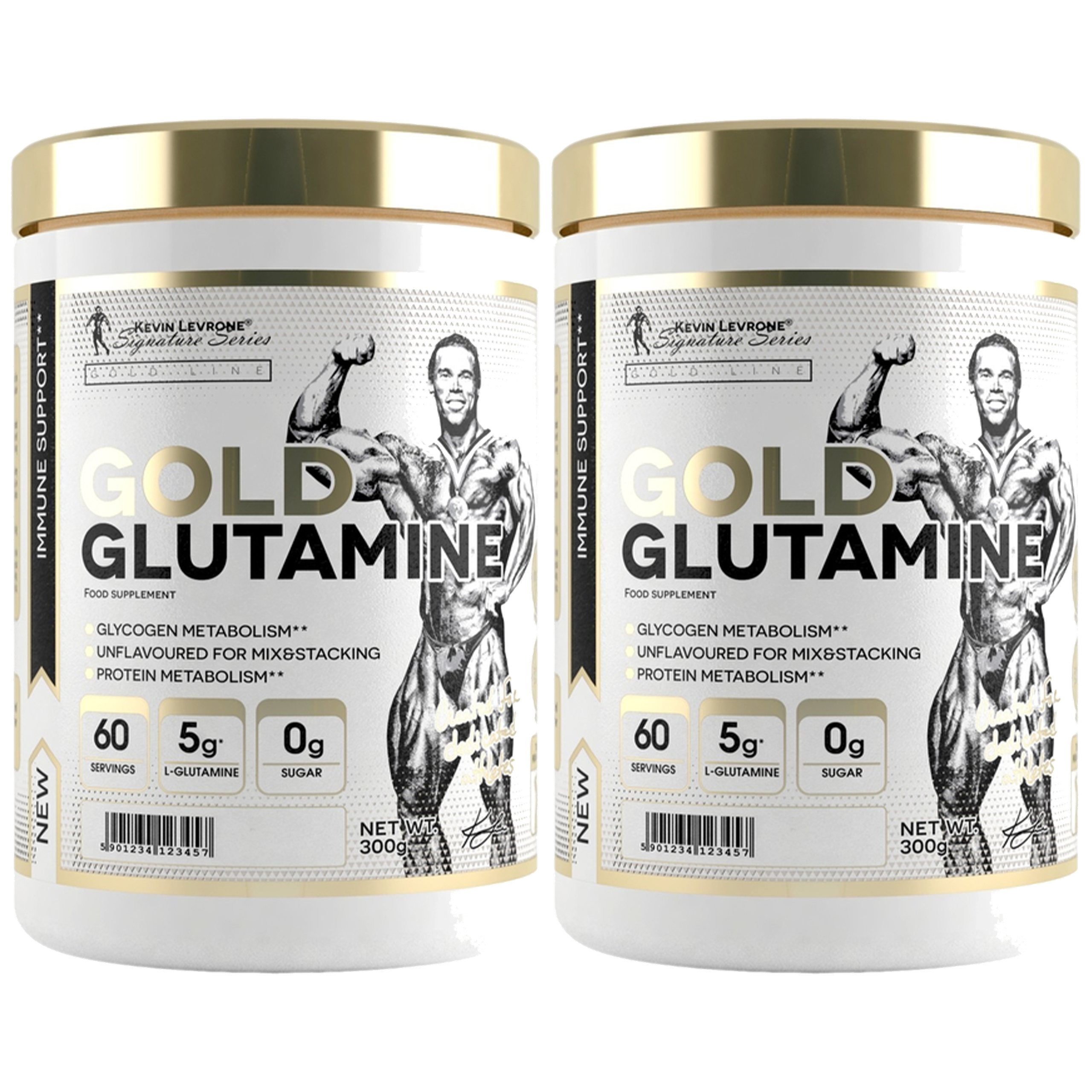KEVIN LEVRONE Gold Glutamine - 2x 300g - Natural
