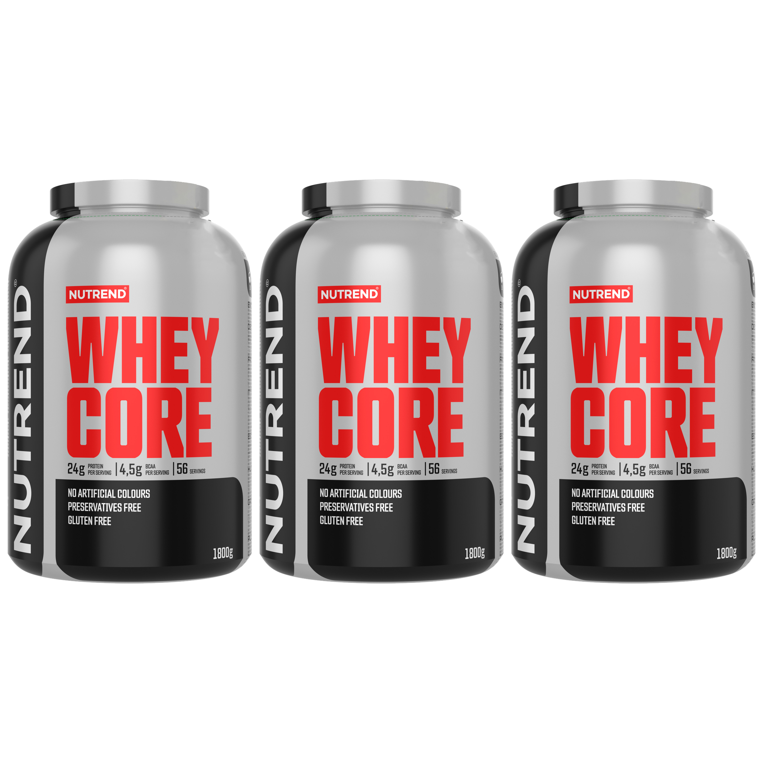 NUTREND Whey Core - 3x 1800g - Cookies