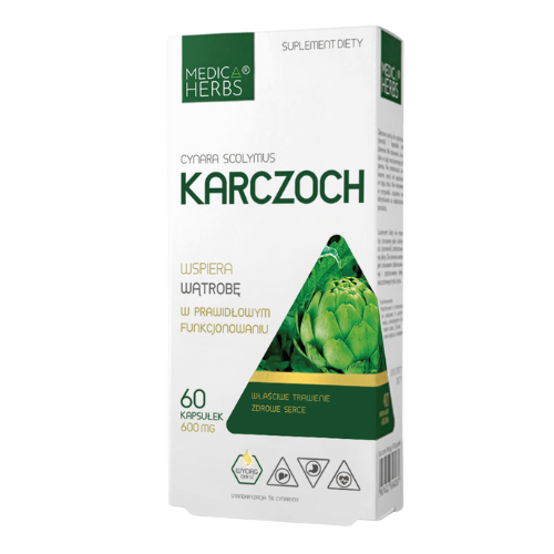 MEDICA HERBS - Karczoch 600mg - 3x 60caps.