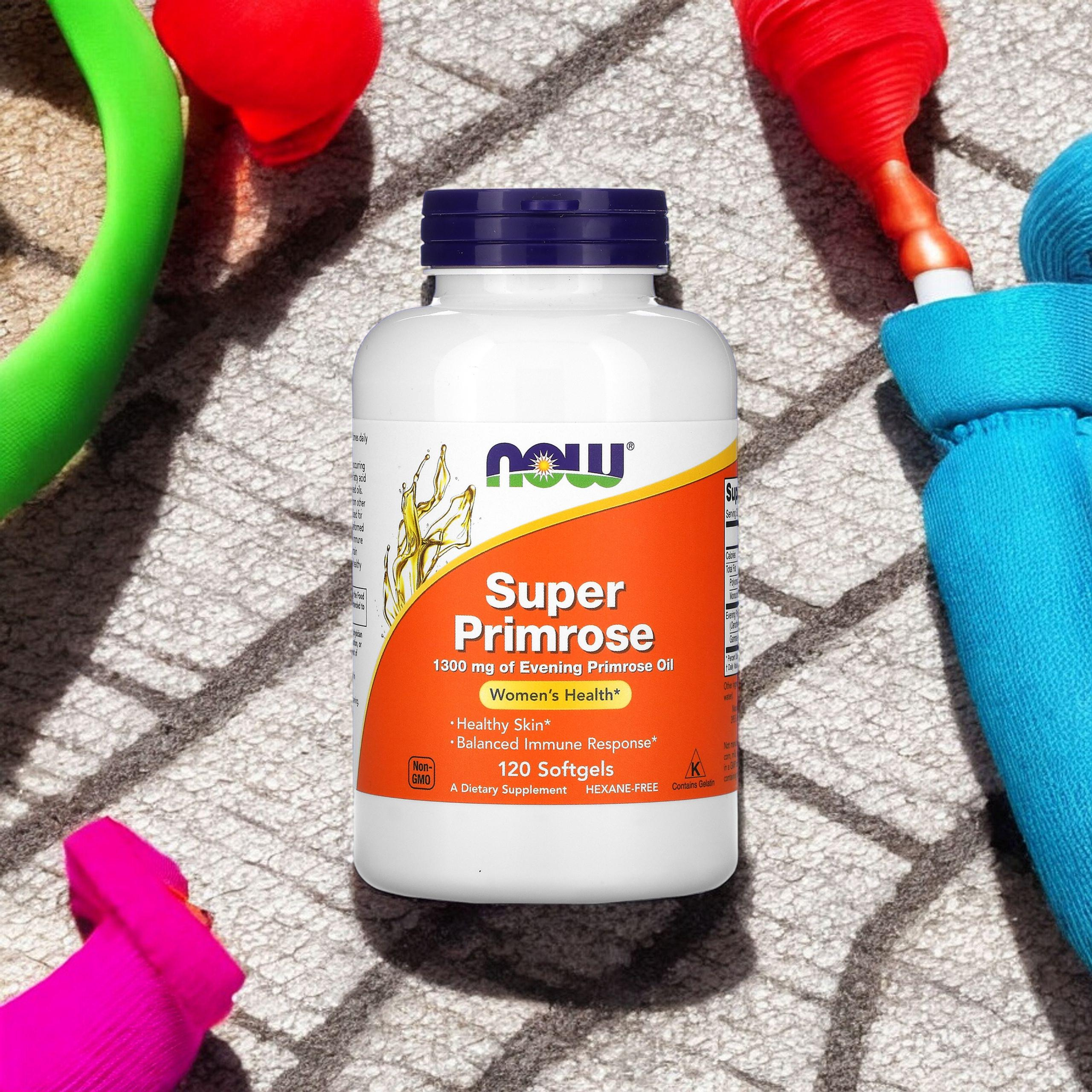 NOW Super Primrose - 120softgels. - Olej z Wiesiołka Dwuletniego