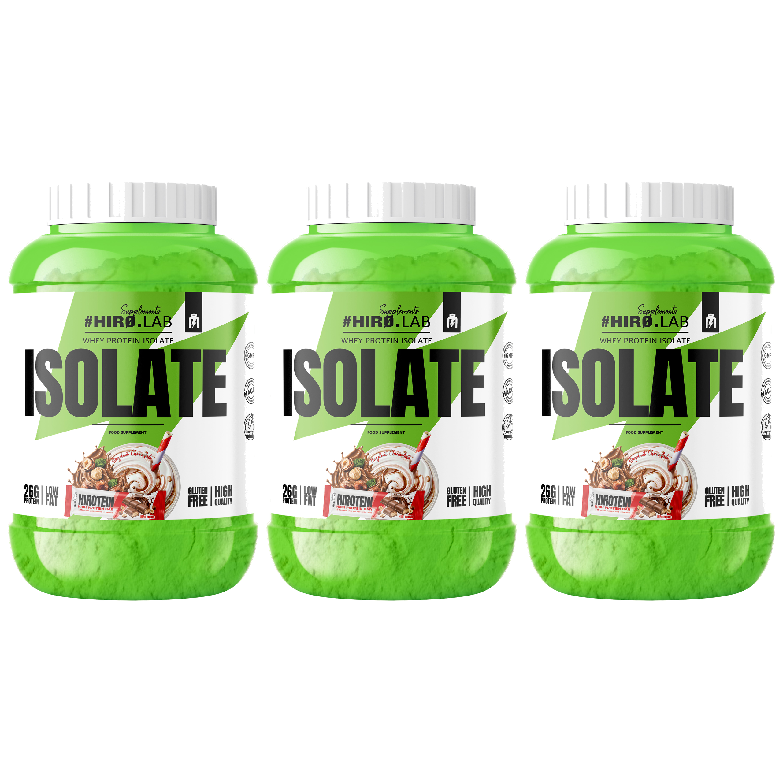 HIRO.LAB Whey Protein Isolate - 3x 1800g