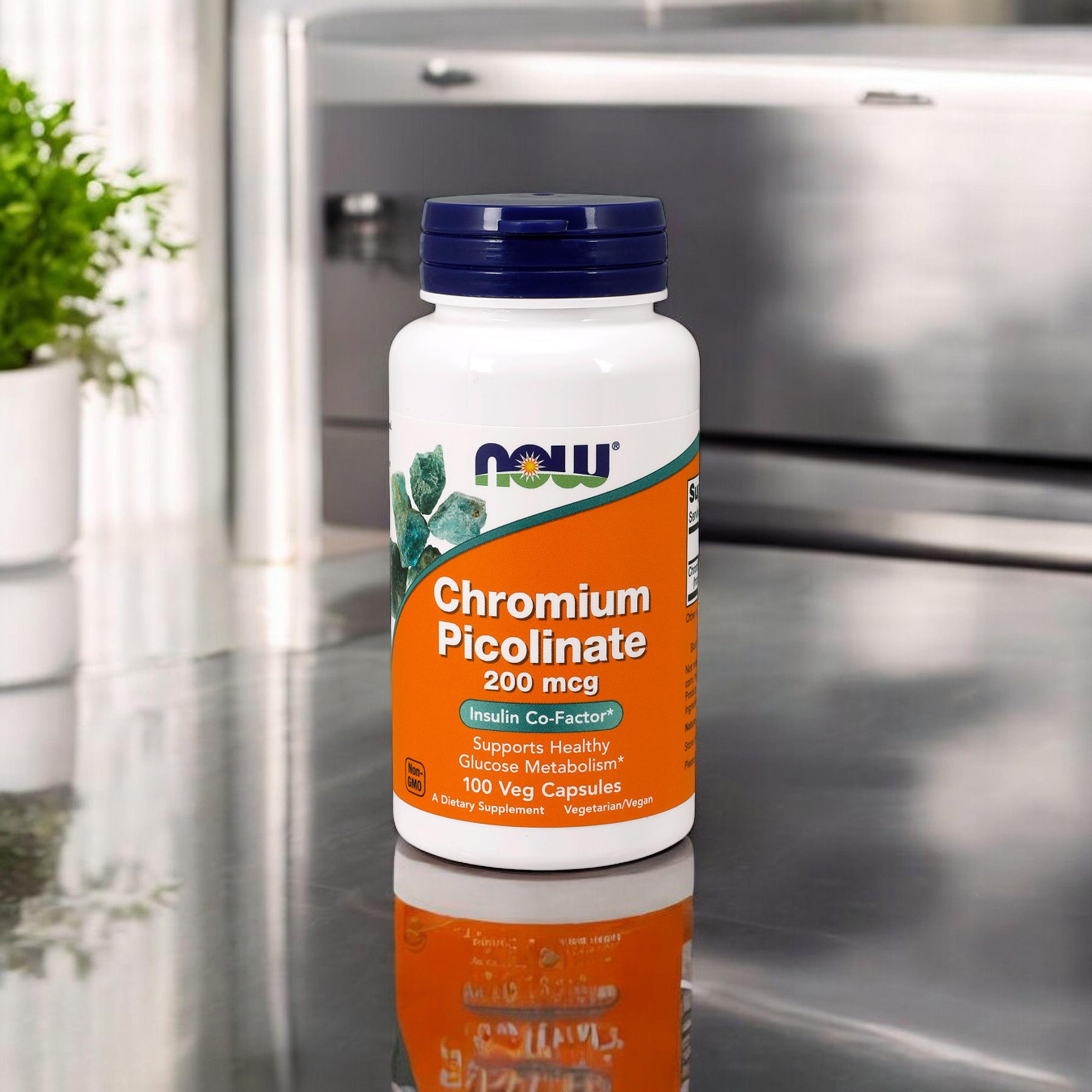 NOW Chromium Picolinate - 3x 100vcaps