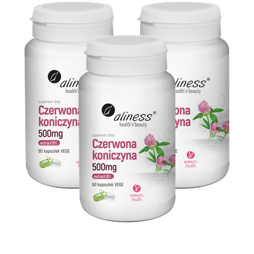 ALINESS - Czerwona Koniczyna 500mg - 3x 90vcaps.