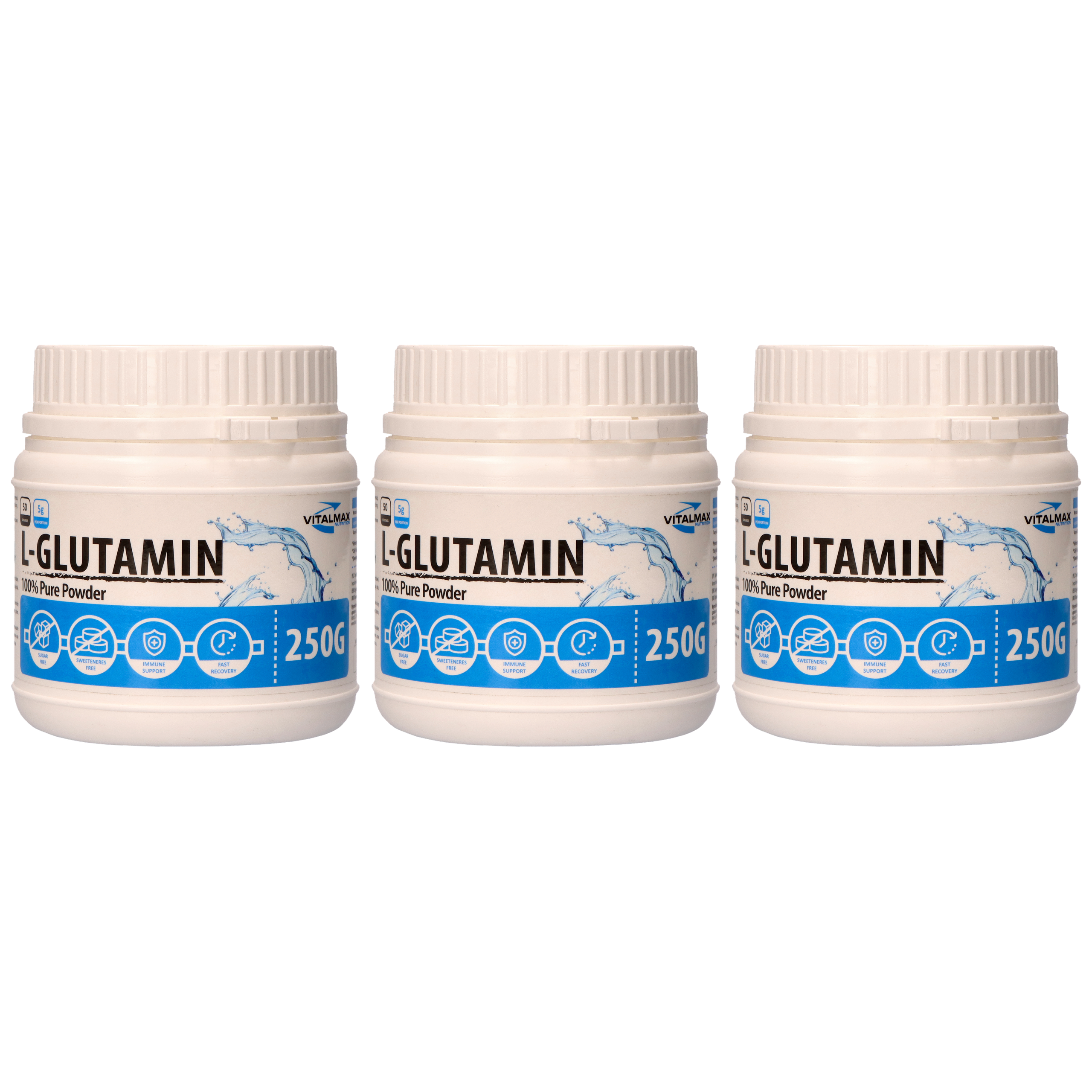 VITALMAX CARE L-Glutamine - 3x 250g - Glutamina