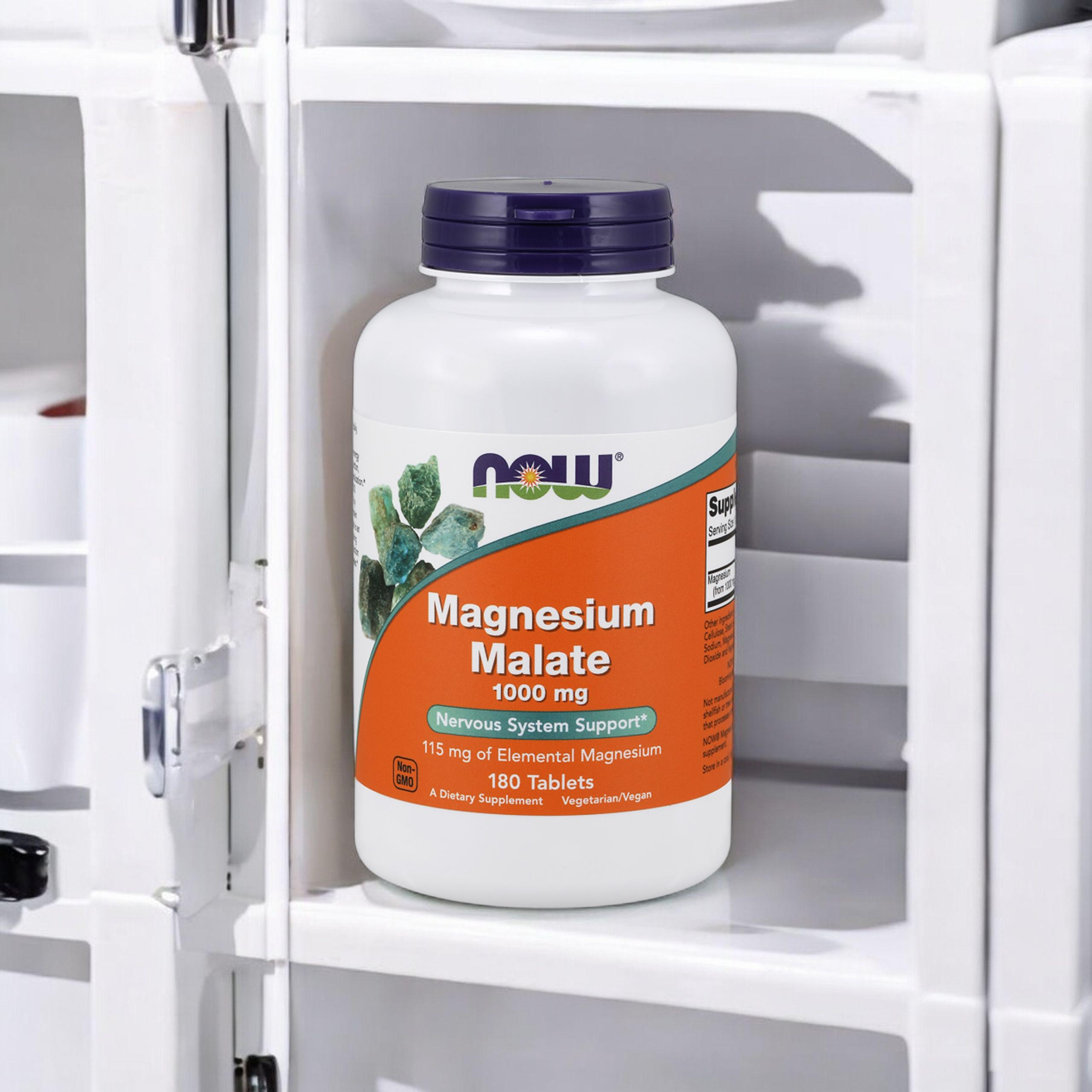 NOW Magnesium Malate 1000mg - 2x 180tabs