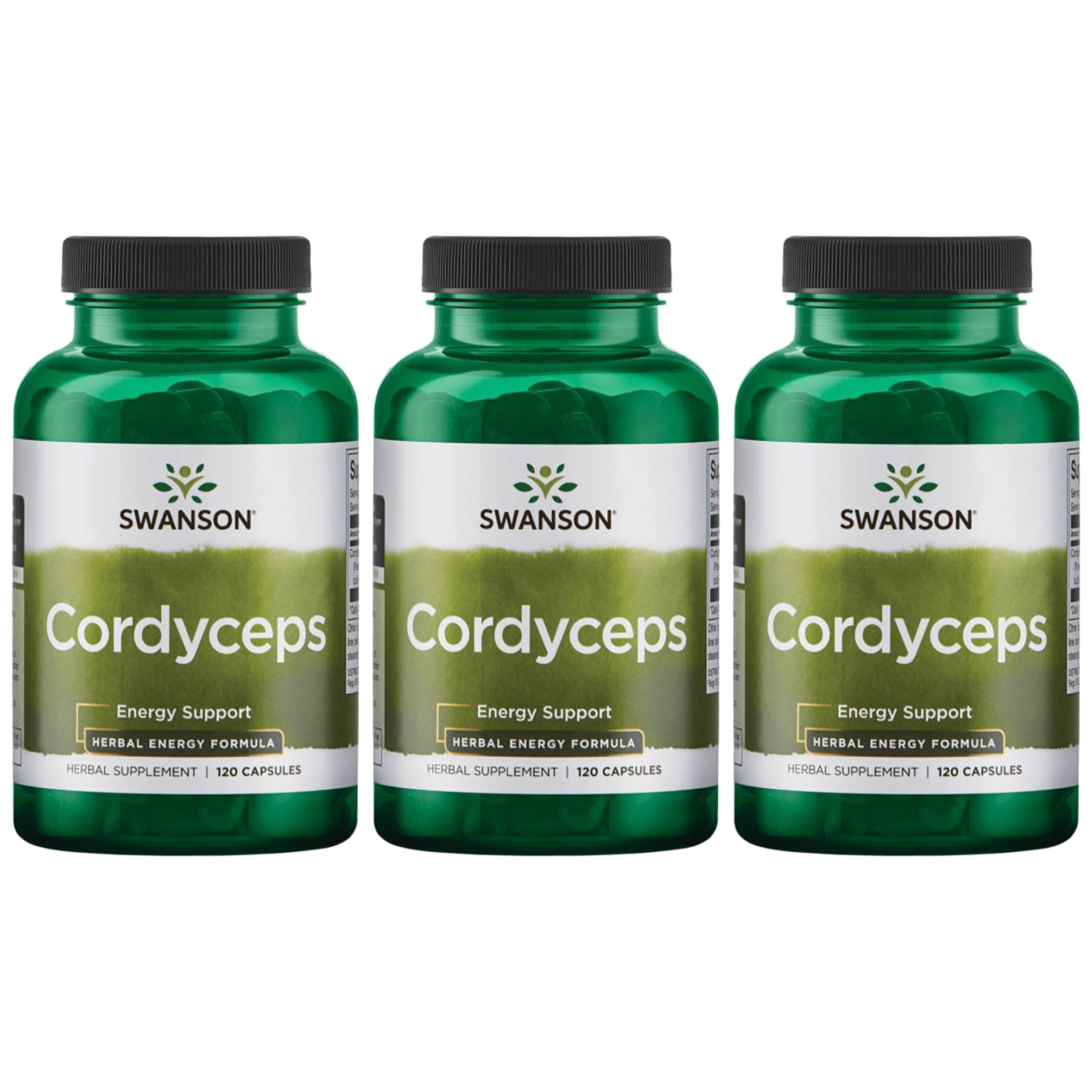 SWANSON Cordyceps 600mg - 3x 120caps