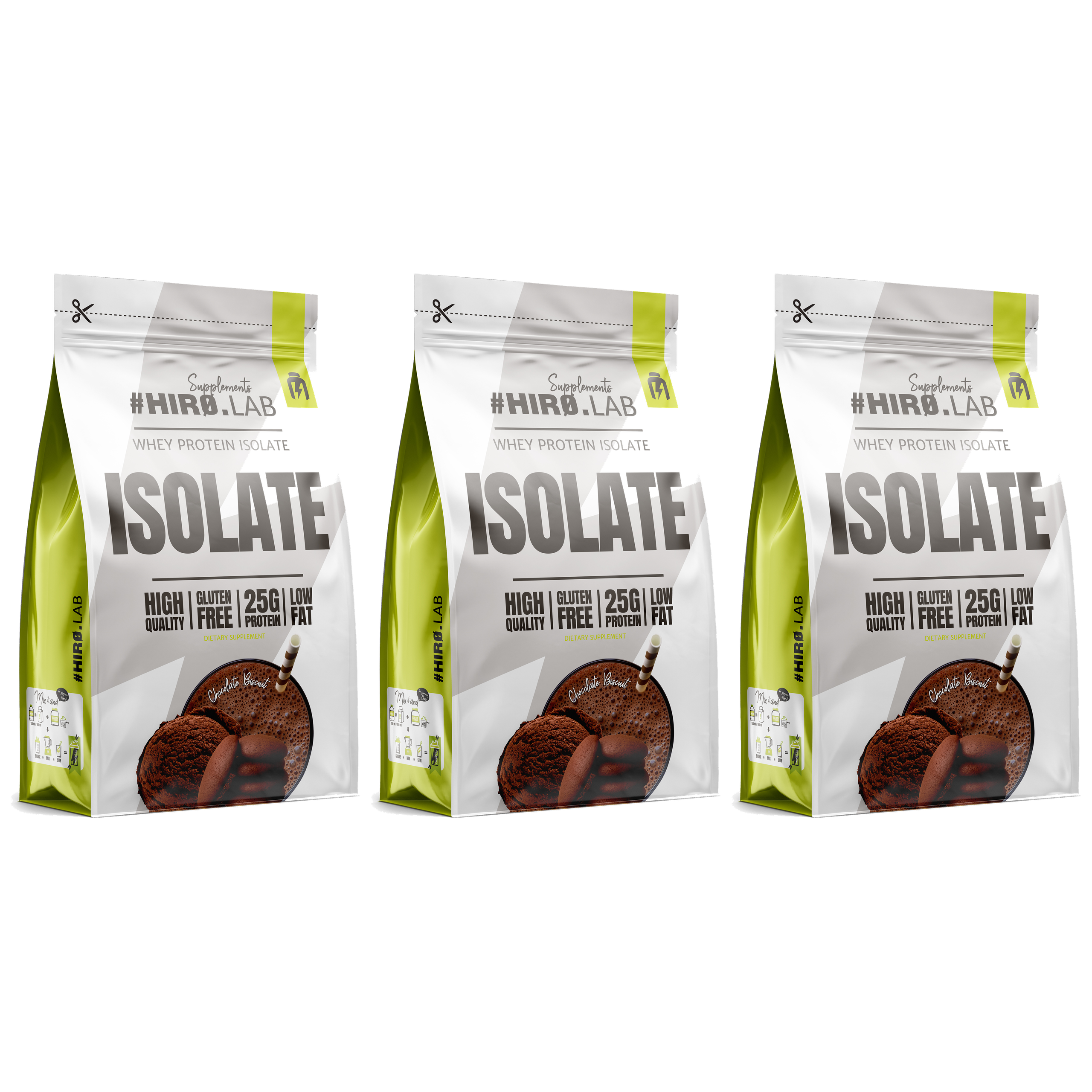 HIRO.LAB Whey Protein Isolate - 3x 700g