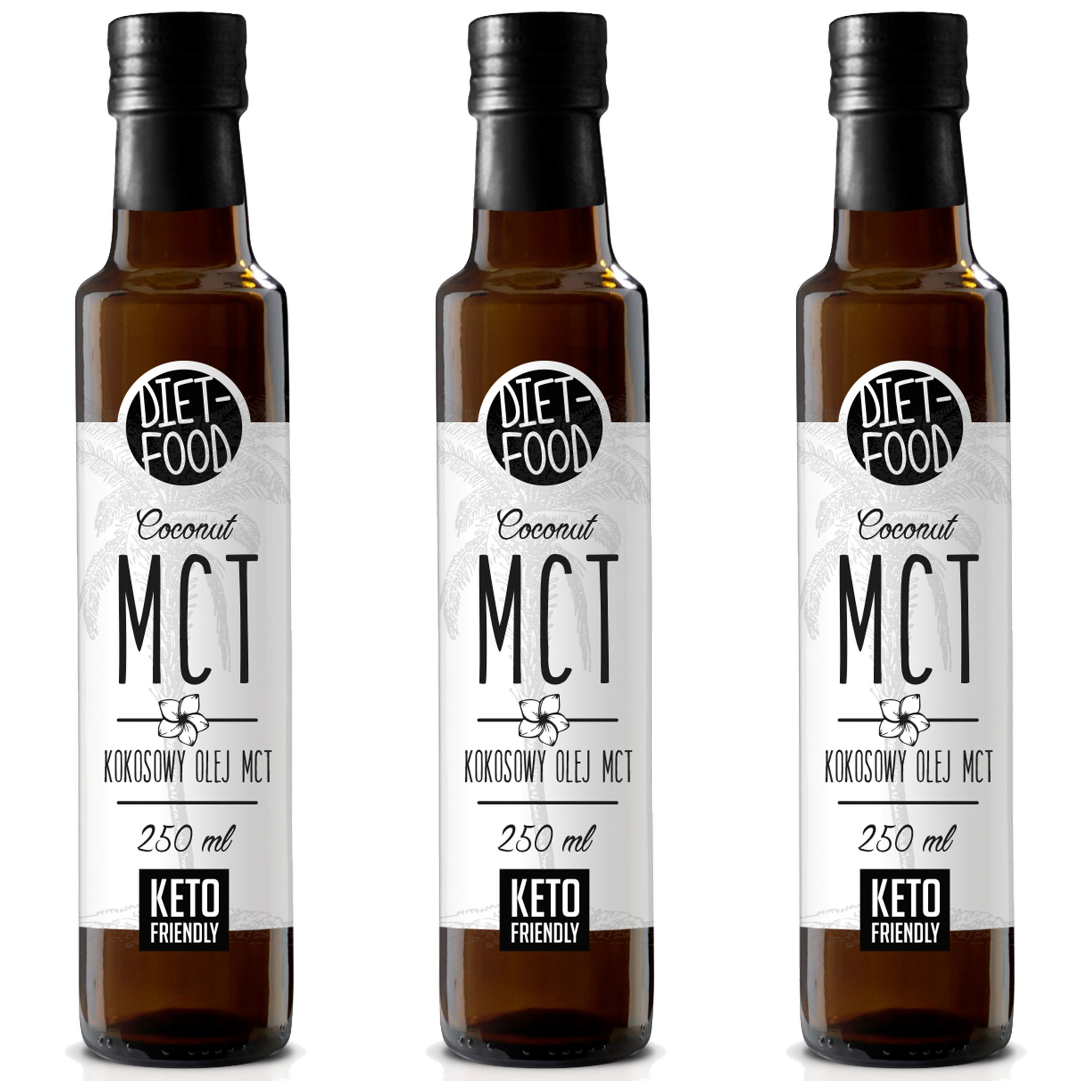 DIET FOOD Olej MCT - 3x 250ml
