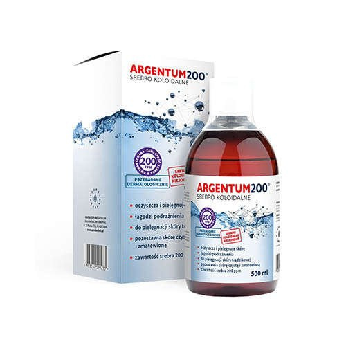 AURA HERBALS Argentum200 Srebro Koloidalne (200 ppm) - tonik (2x 500ml)