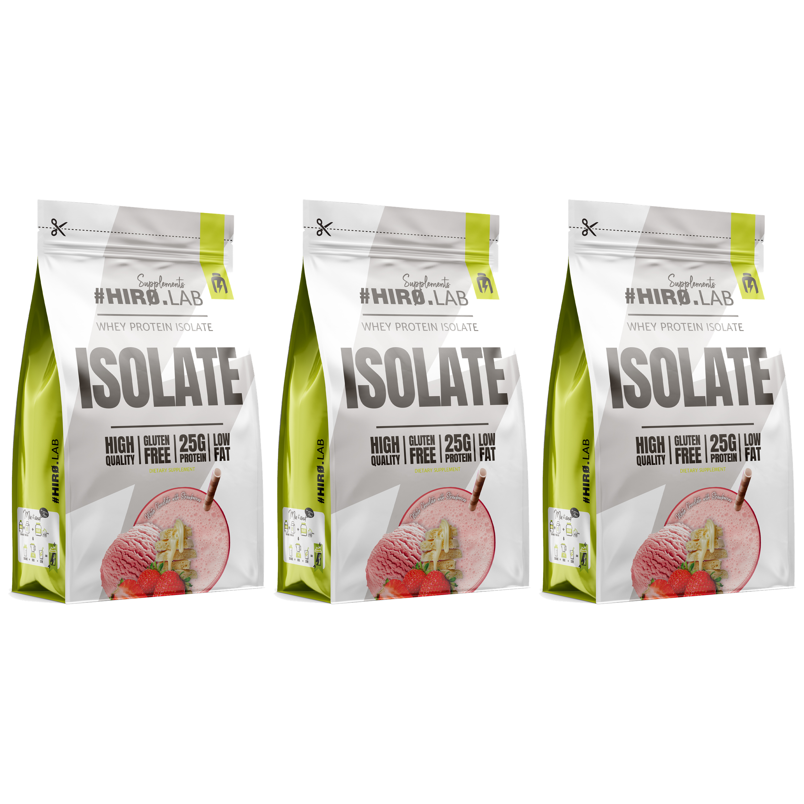 HIRO.LAB Whey Protein Isolate - 3x 700g