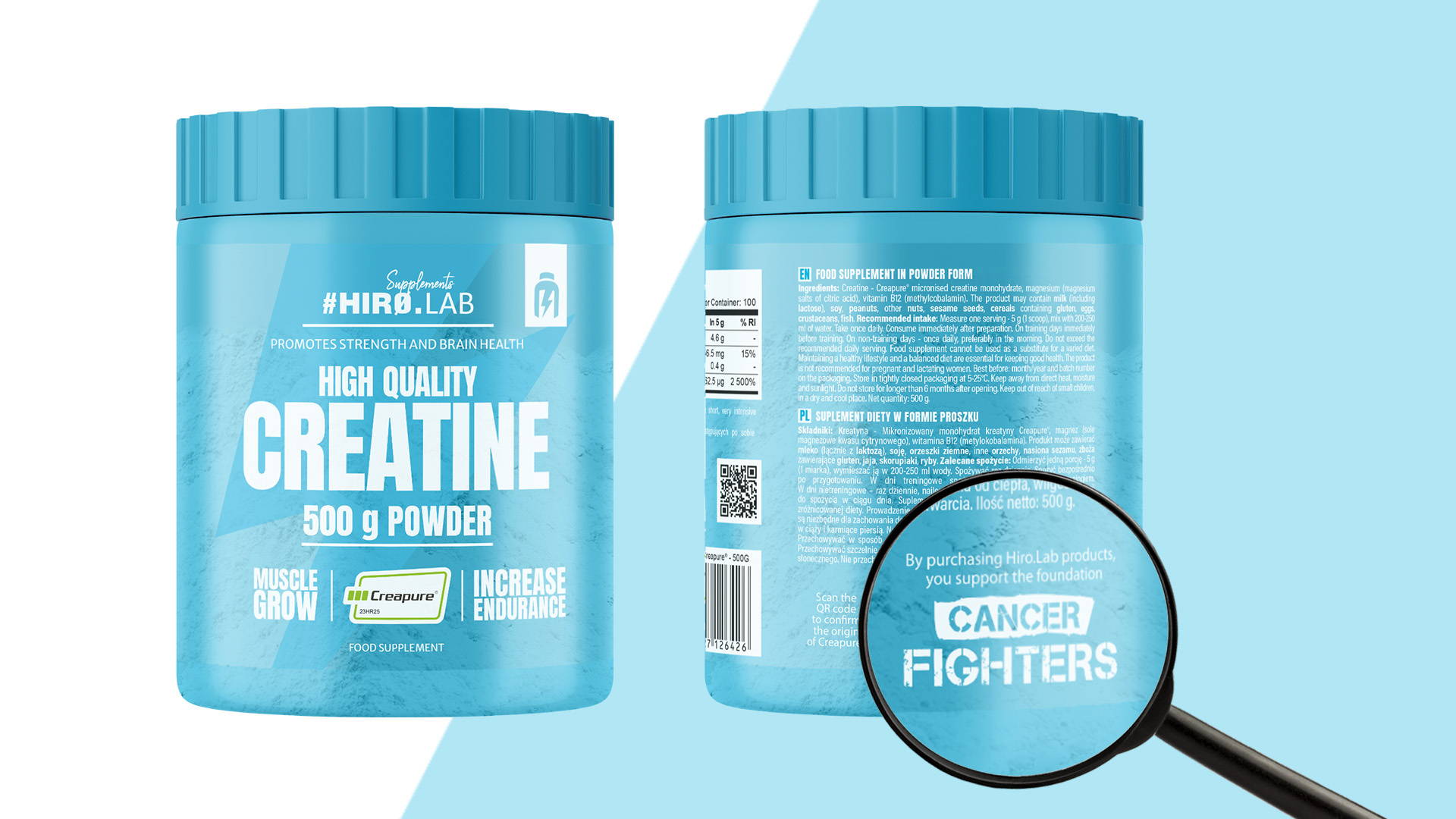 HIRO.LAB - Creapure - 500g - Unflavored