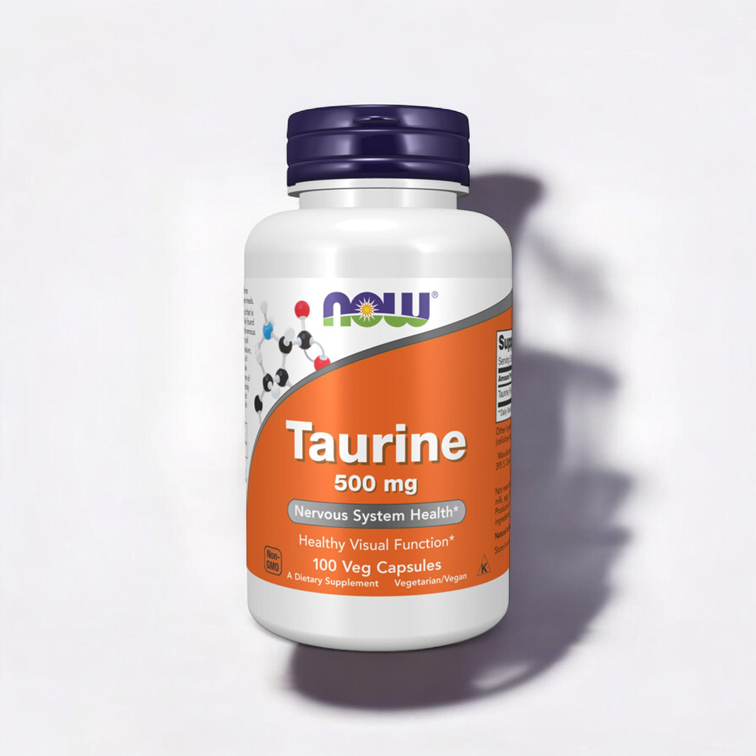 NOW Taurine 500mg - 3x 100vcaps