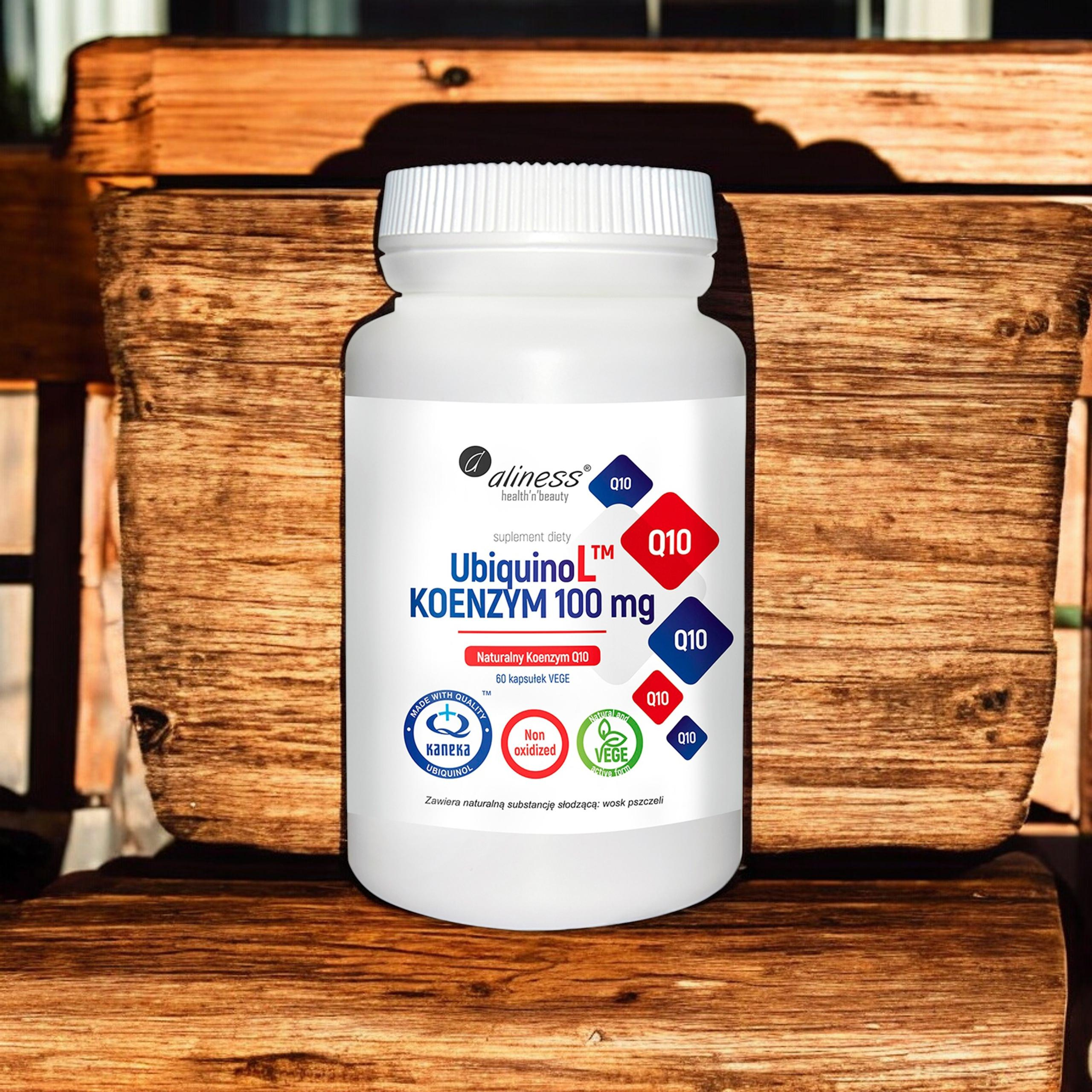 ALINESS - UbiquinoL KANEKA Naturalny KOENZYM Q10 100mg - 3x 60vcaps