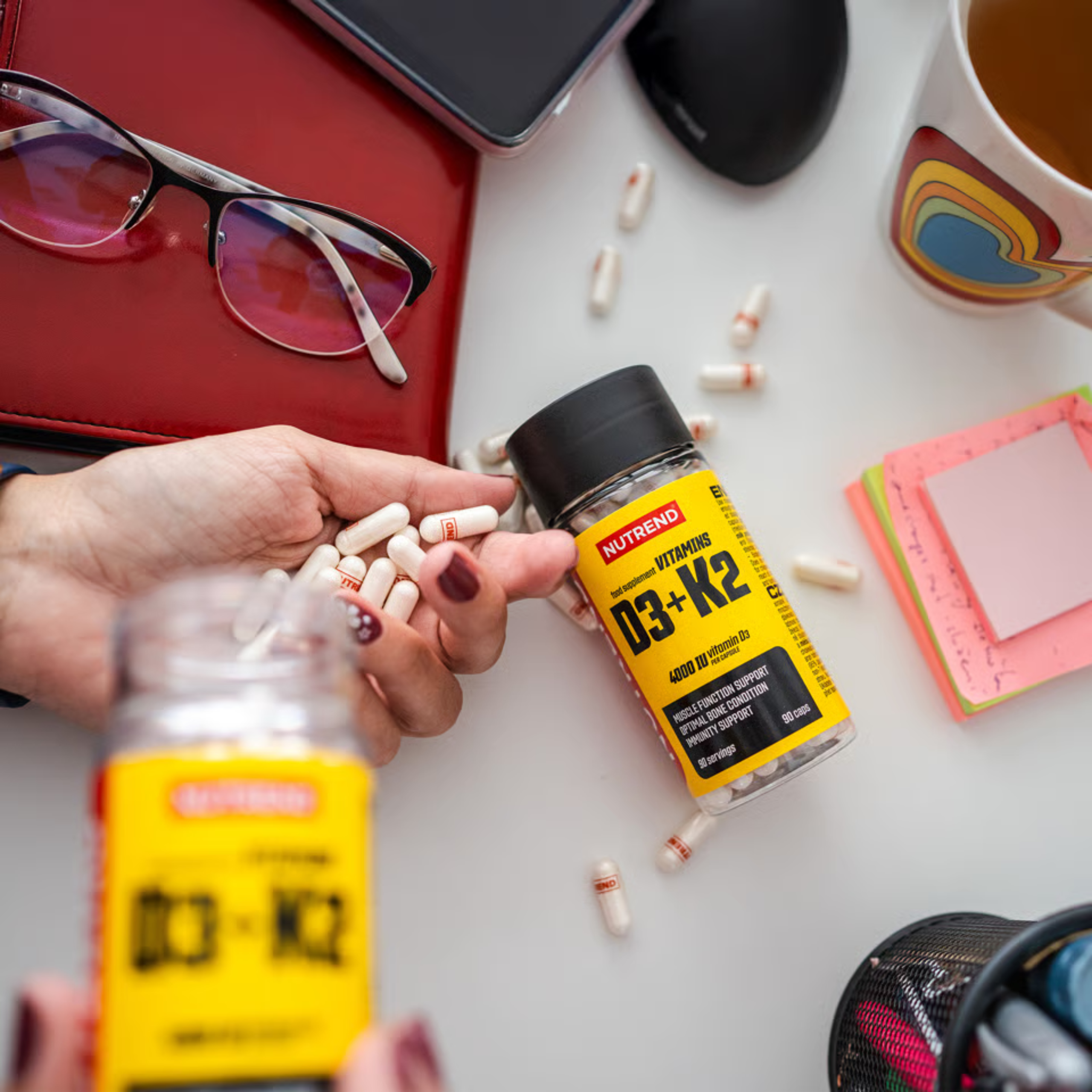 NUTREND Vitamins D3 + K2 4000 IU - 90 caps.