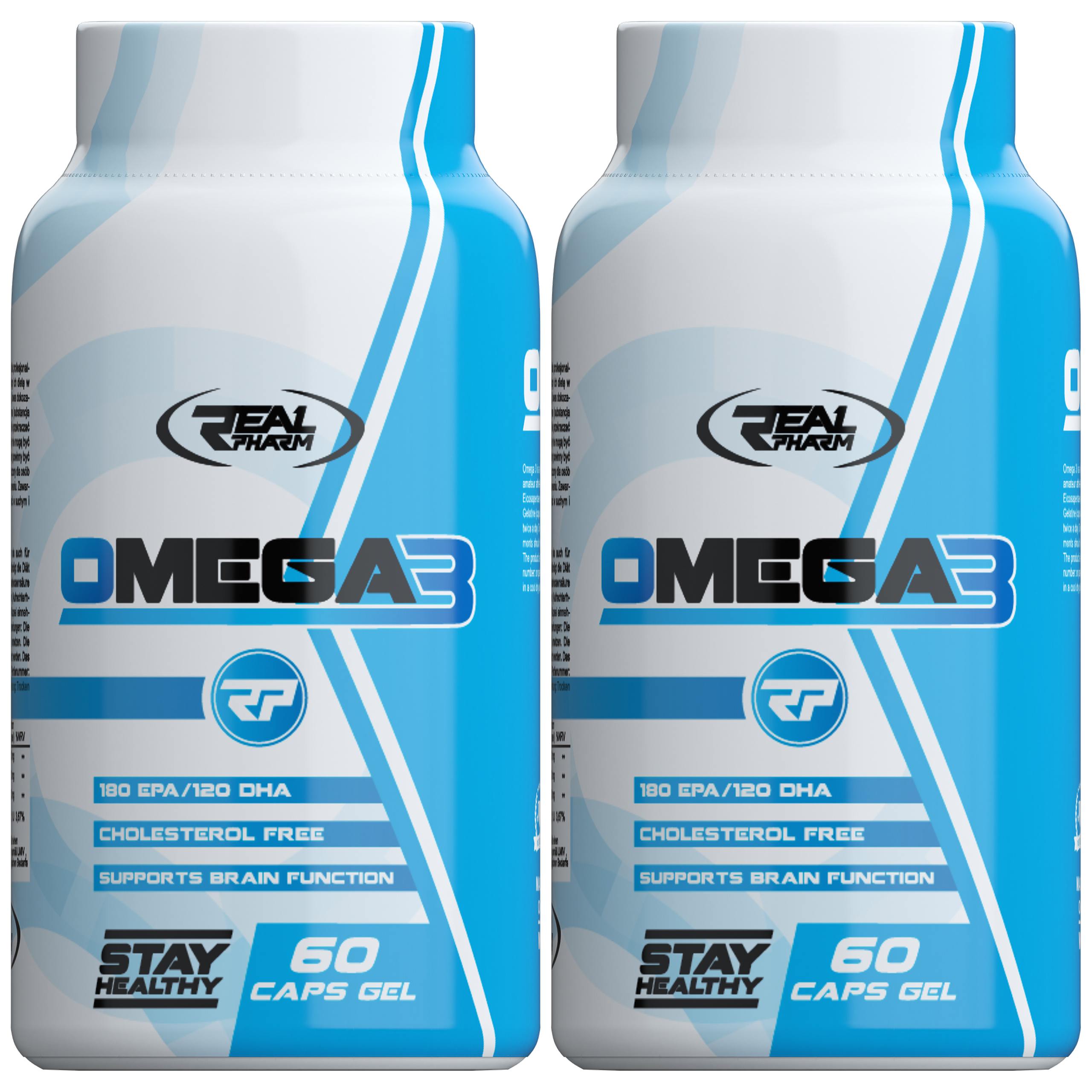 REAL PHARM Omega 3 1000mg - 2x 60soft gels