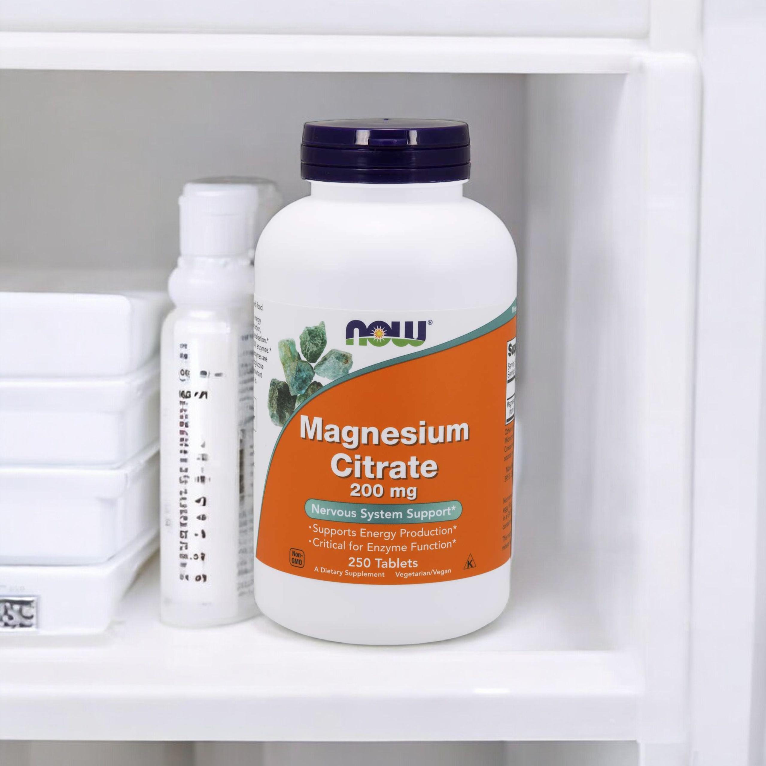 NOW Magnesium Citrate 200mg - 3x 250tabs