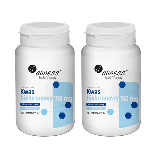 ALINESS - Kwas Hialuronowy 150mg - 100vtabs. x2