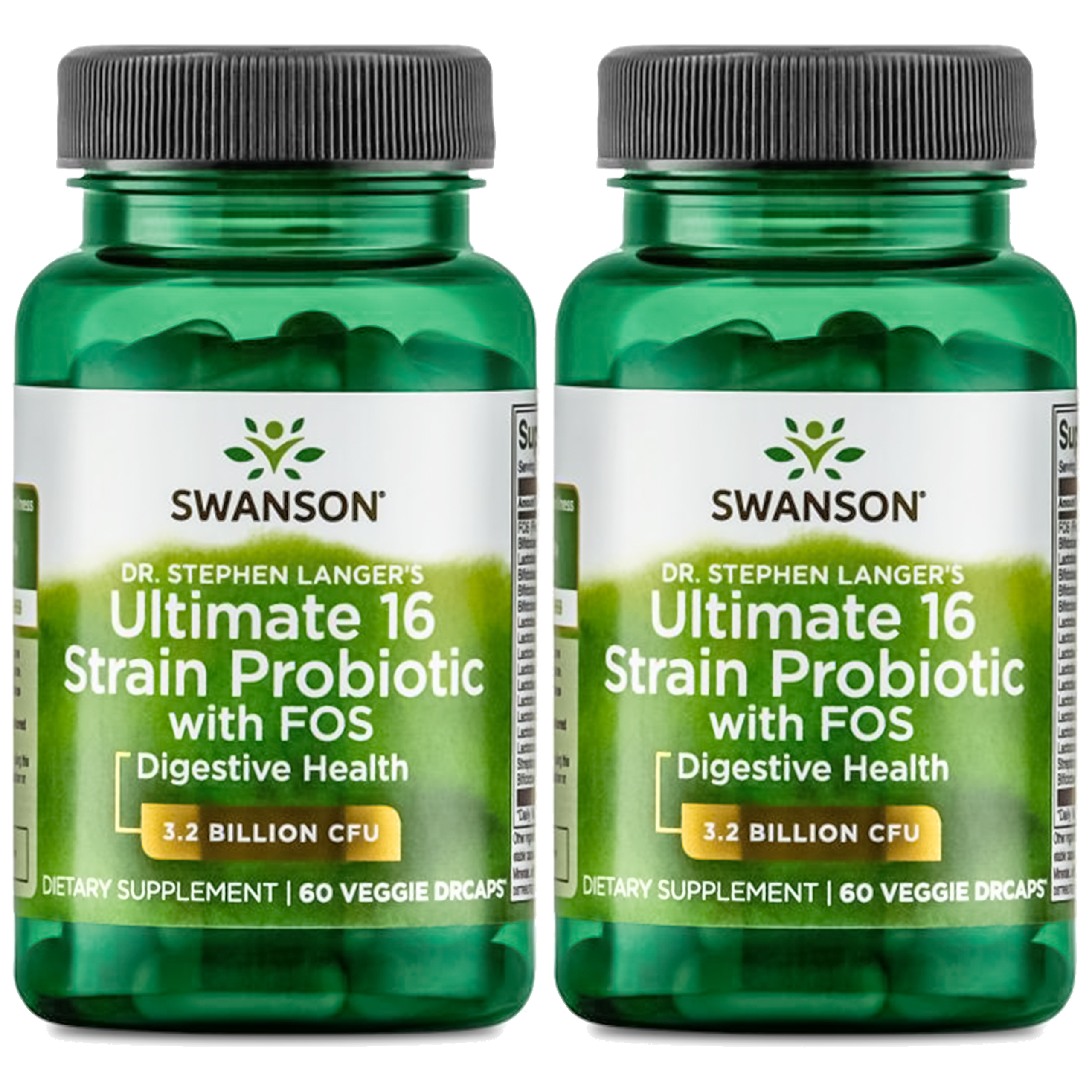 SWANSON Ultimate 16 Strain Probiotic with Fos - 2x 60vcaps