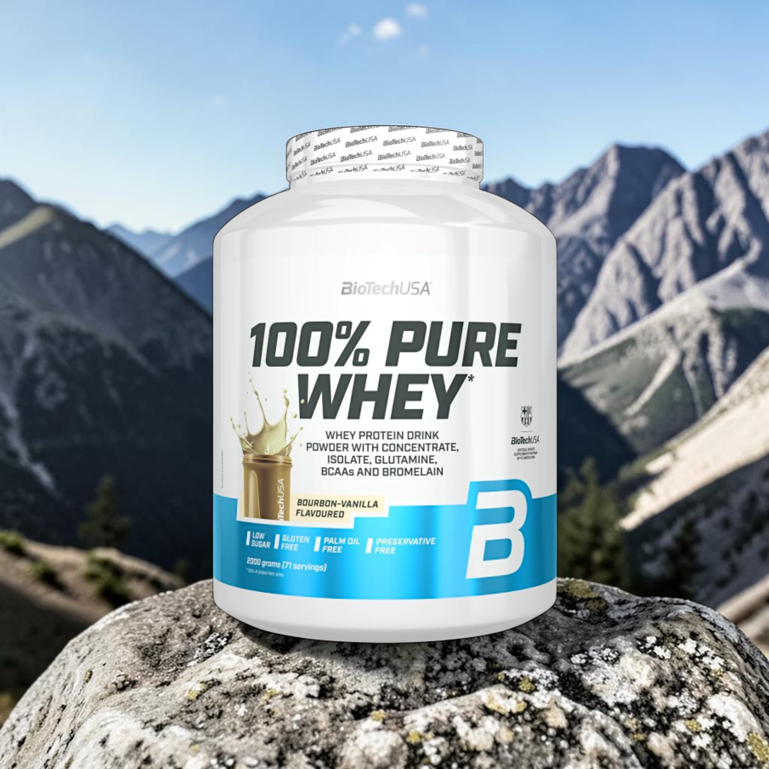 BIOTECH - 100% Pure Whey - 2x 2000g - Bourbon Vanilla