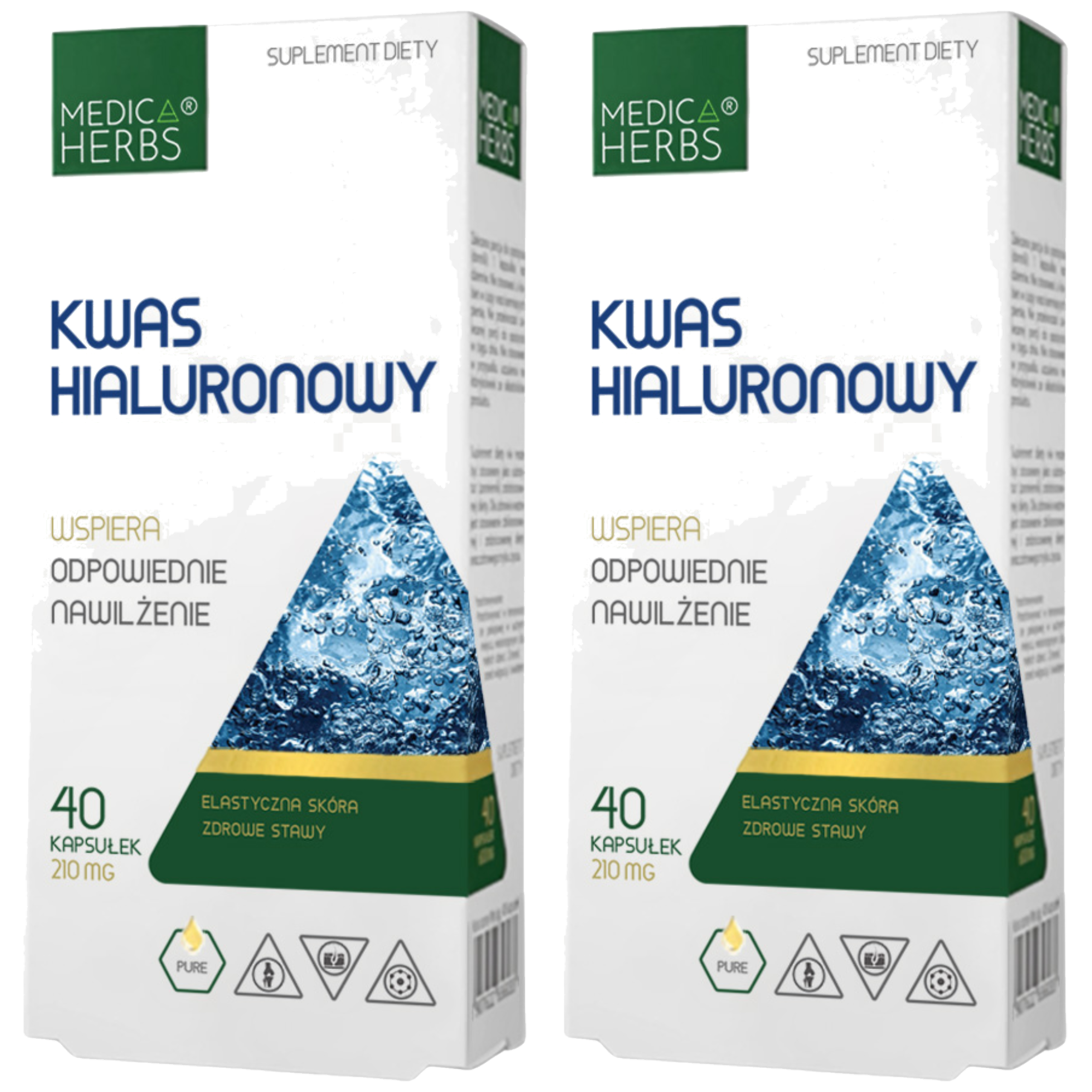 MEDICA HERBS - Kwas Hialuronowy - 2x 40caps.