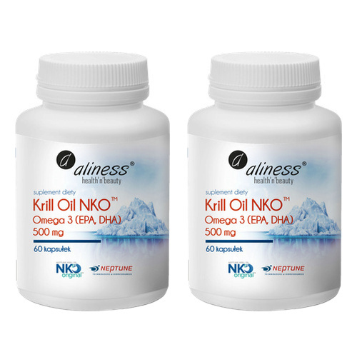 ALINESS - Krill Oil NKO 500mg - 60caps. x2