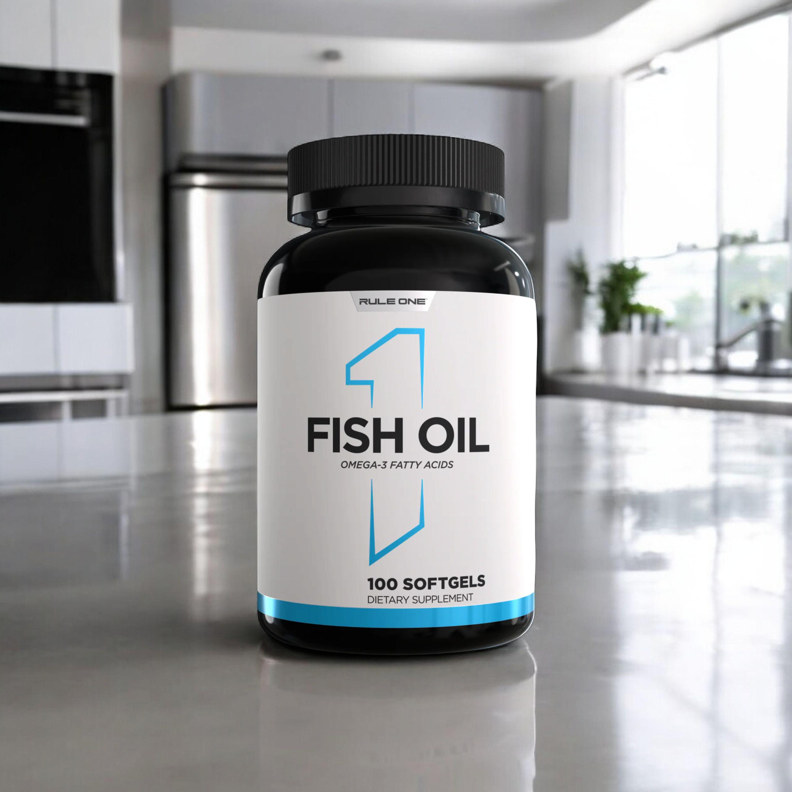 RULE 1 - R1 Fish Oil Omega 3 Fatty Acids - 2x 100softgels.
