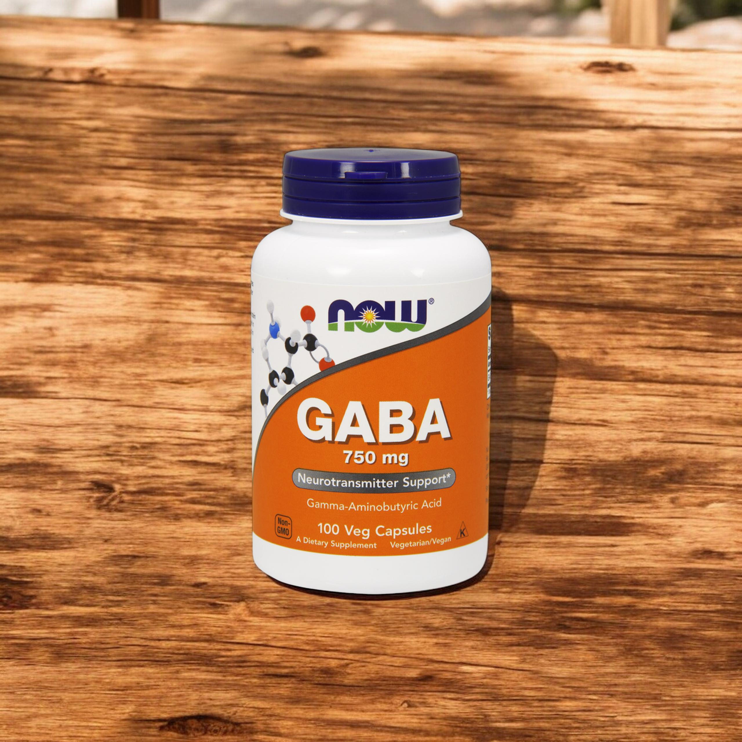 NOW Gaba 750mg - 3x 100vegcaps