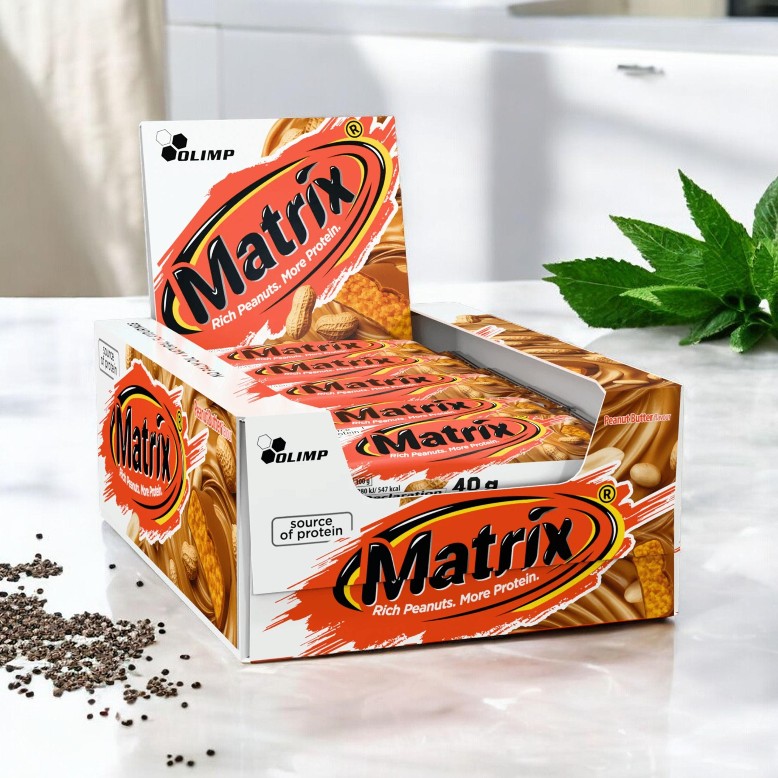OLIMP - Matrix Bar - 25x 2x 40g - Peanut Butter