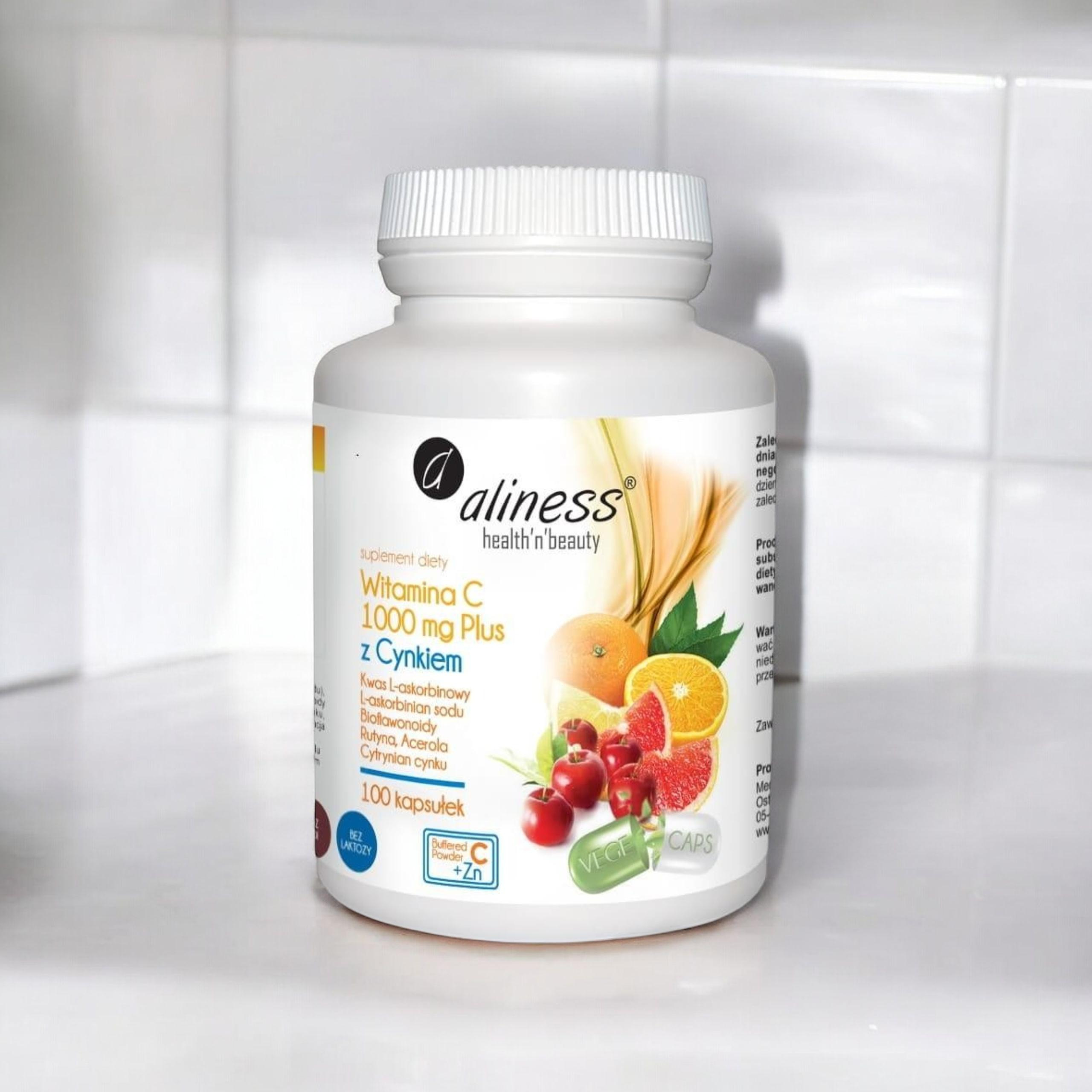 ALINESS - Witamina C 1000mg - 2x 100vcaps.