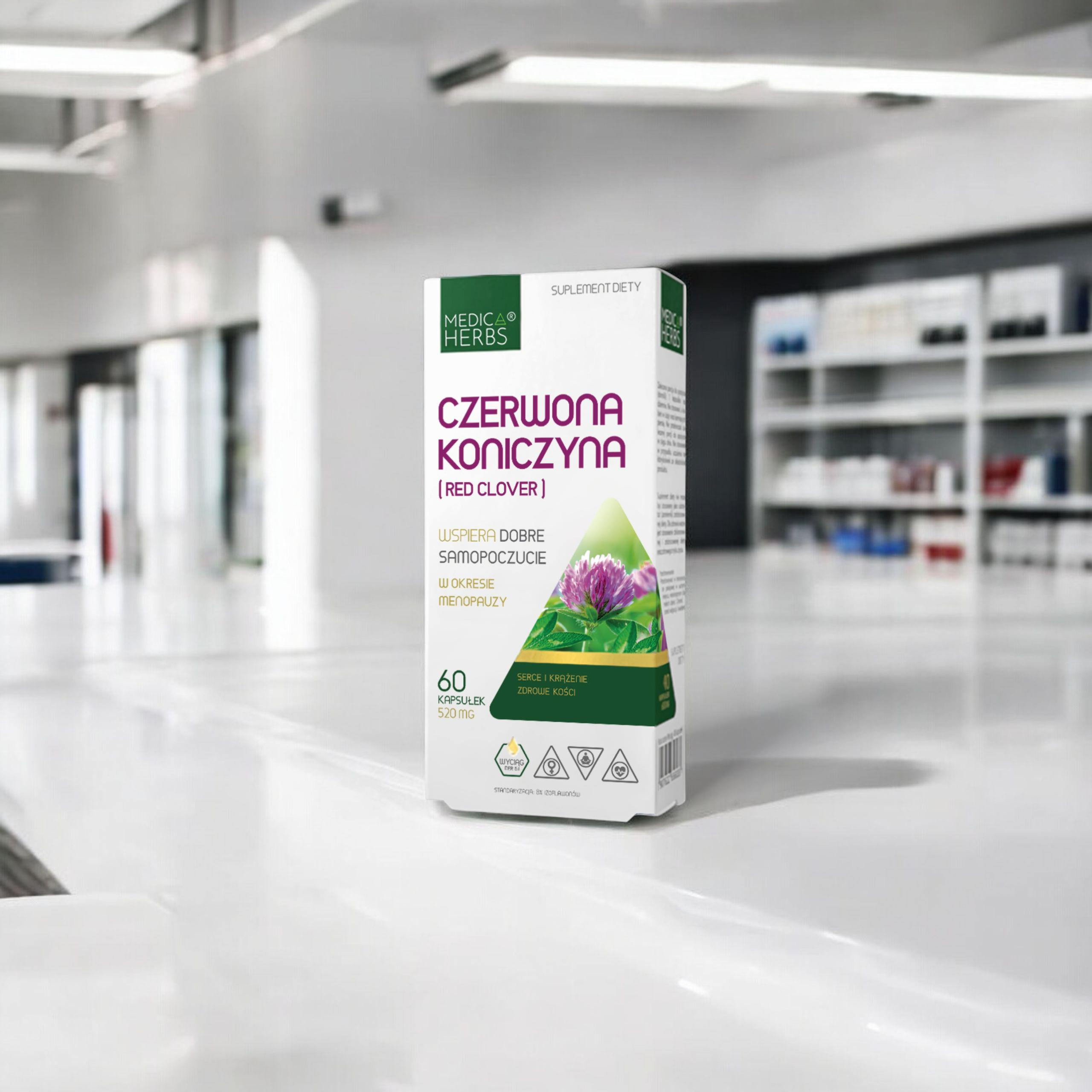 MEDICA HERBS - Czerwona Koniczyna 520mg - 2x 60caps.