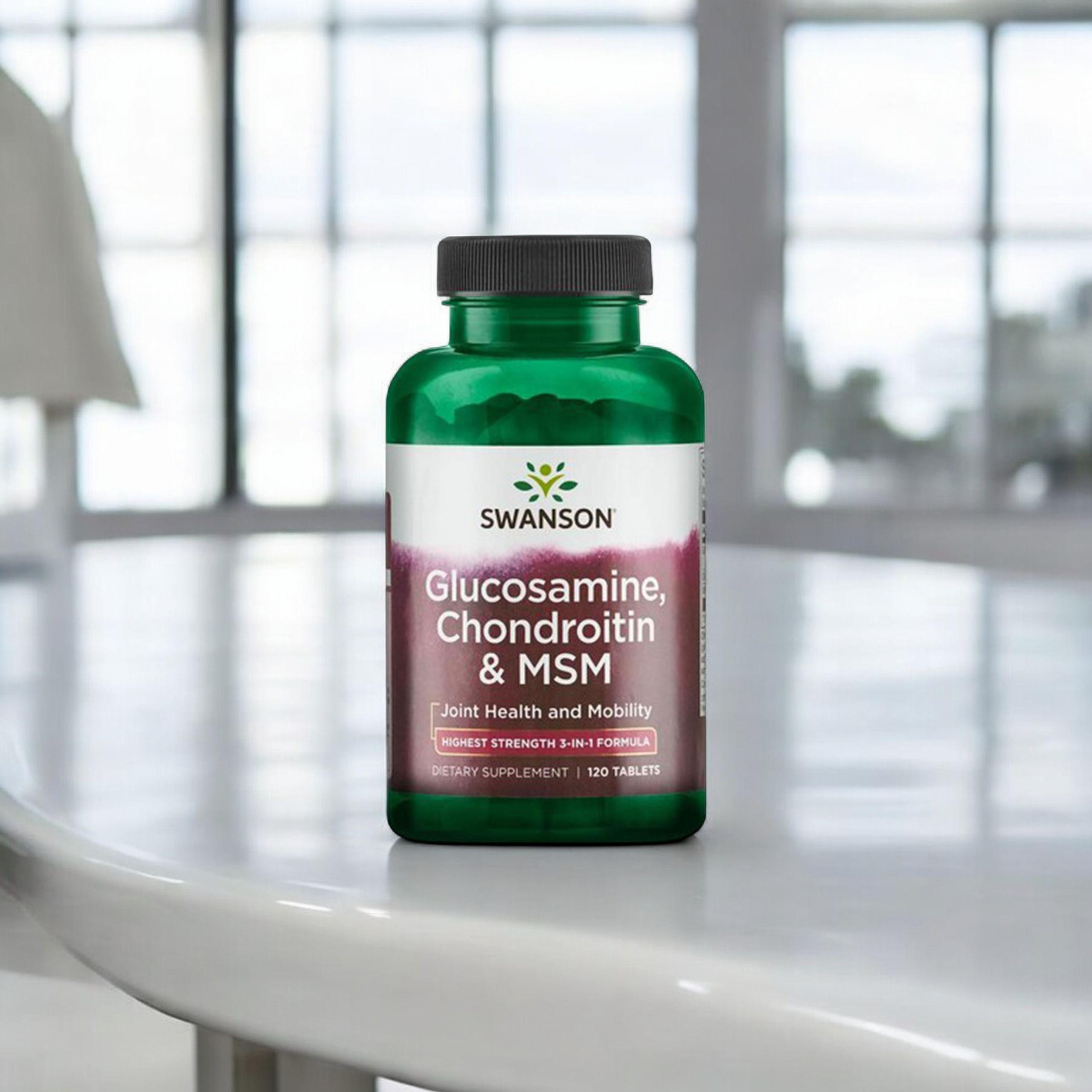 SWANSON Glucosamine, Chondroitin & MSM - 3x 120tabs