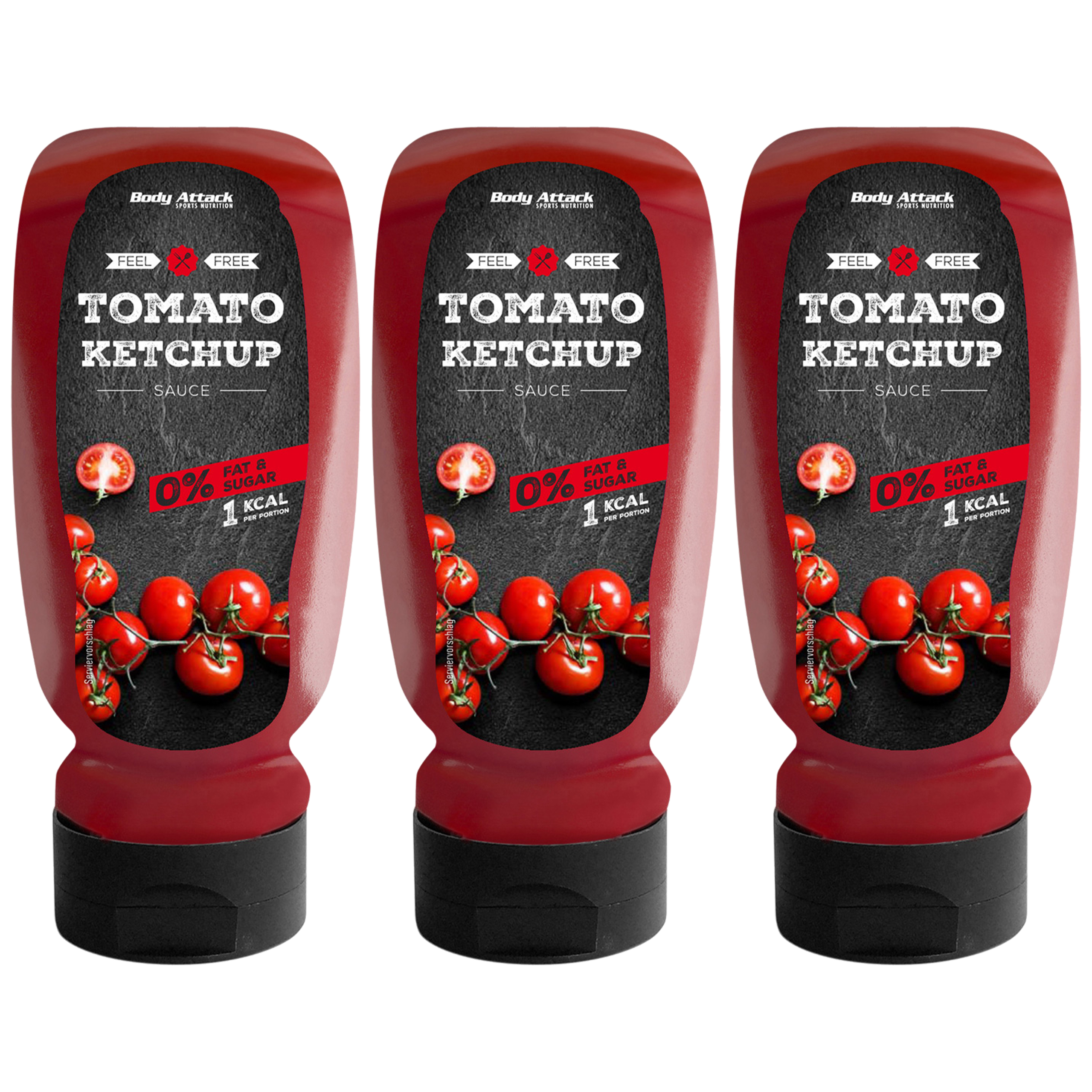 BODY ATTACK Tomato Ketchup Sauce - 3x 320ml