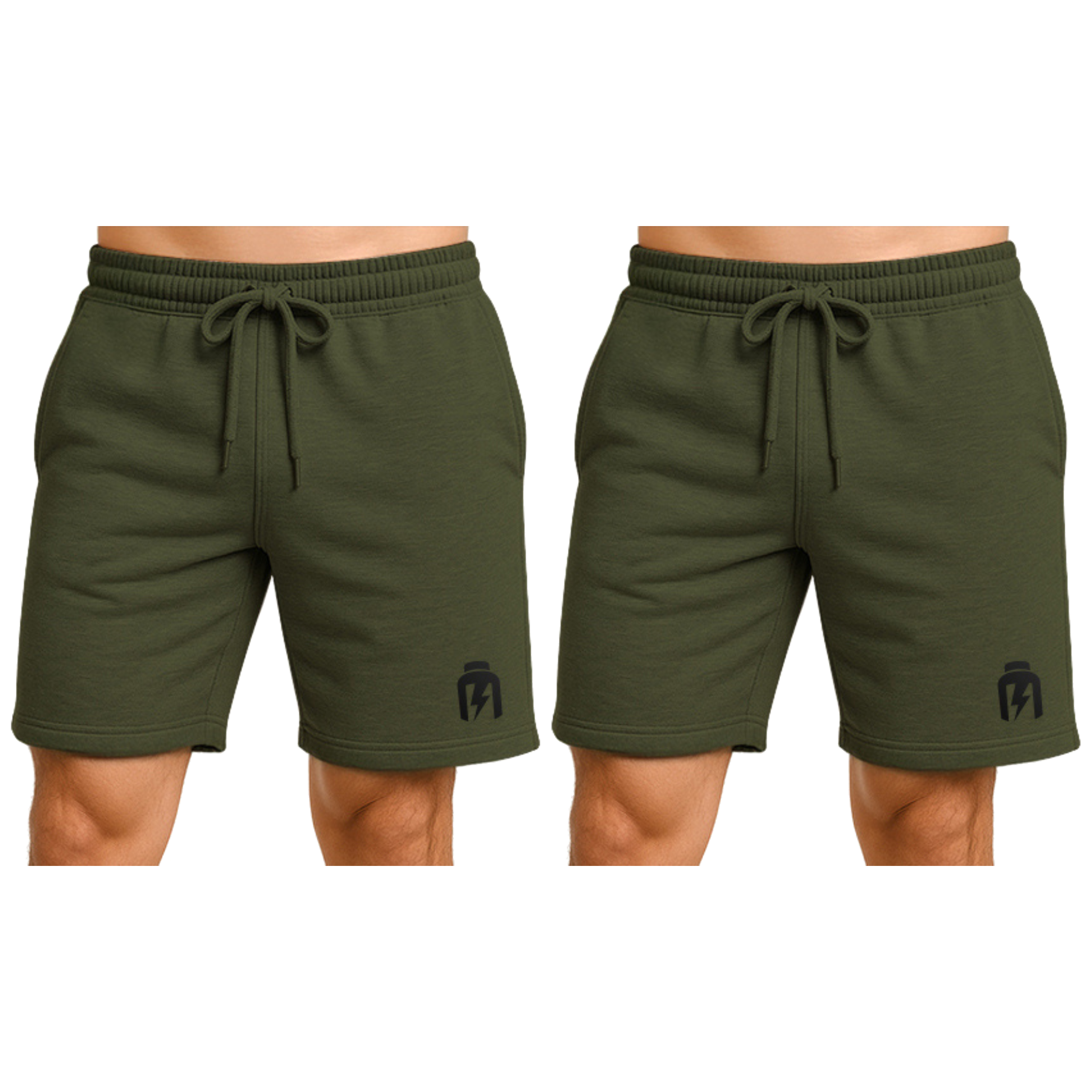 Hiro.Lab Khaki Green Shorts  — zestaw 2x