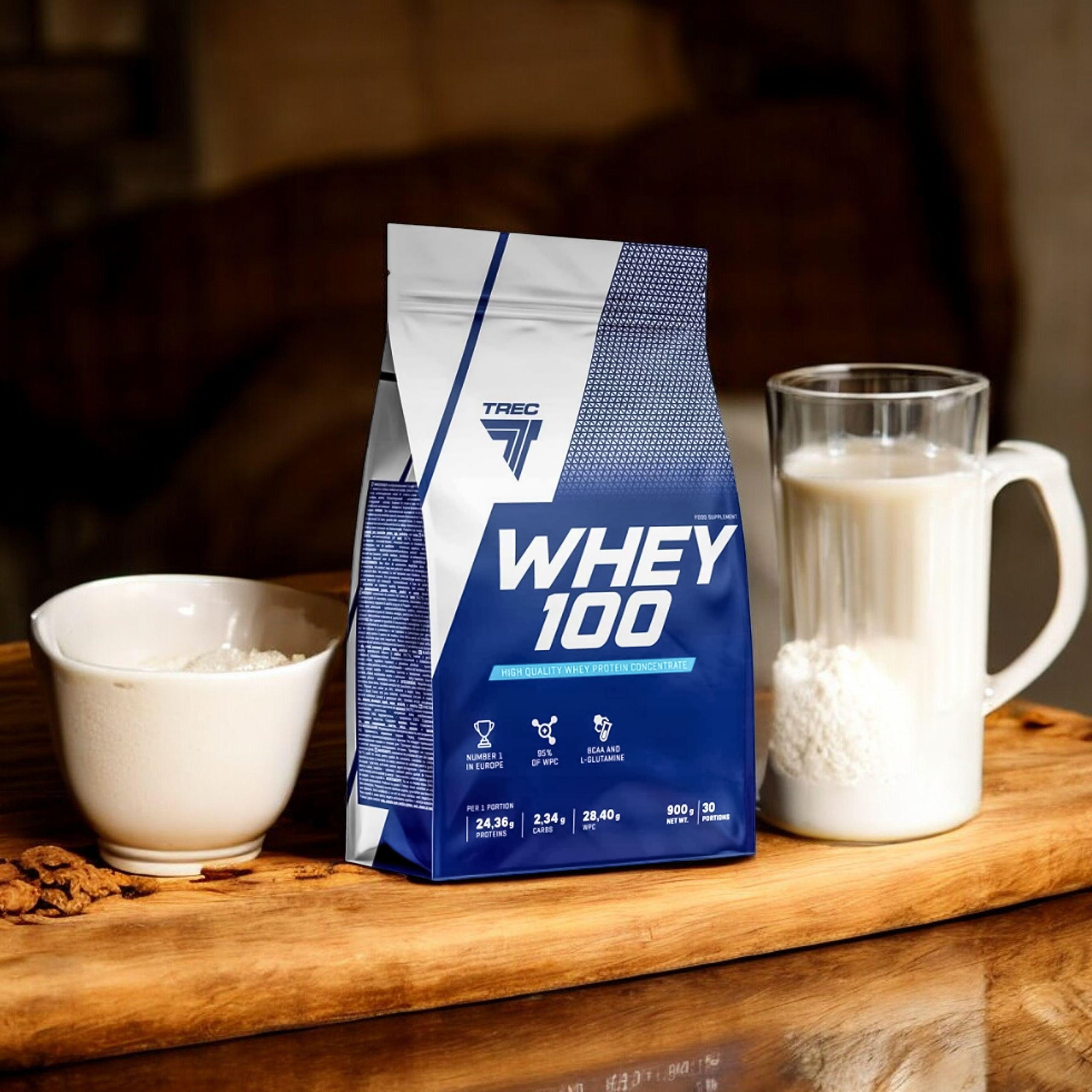 TREC Whey 100 - 900g - WYPRZEDAŻ - 31-05