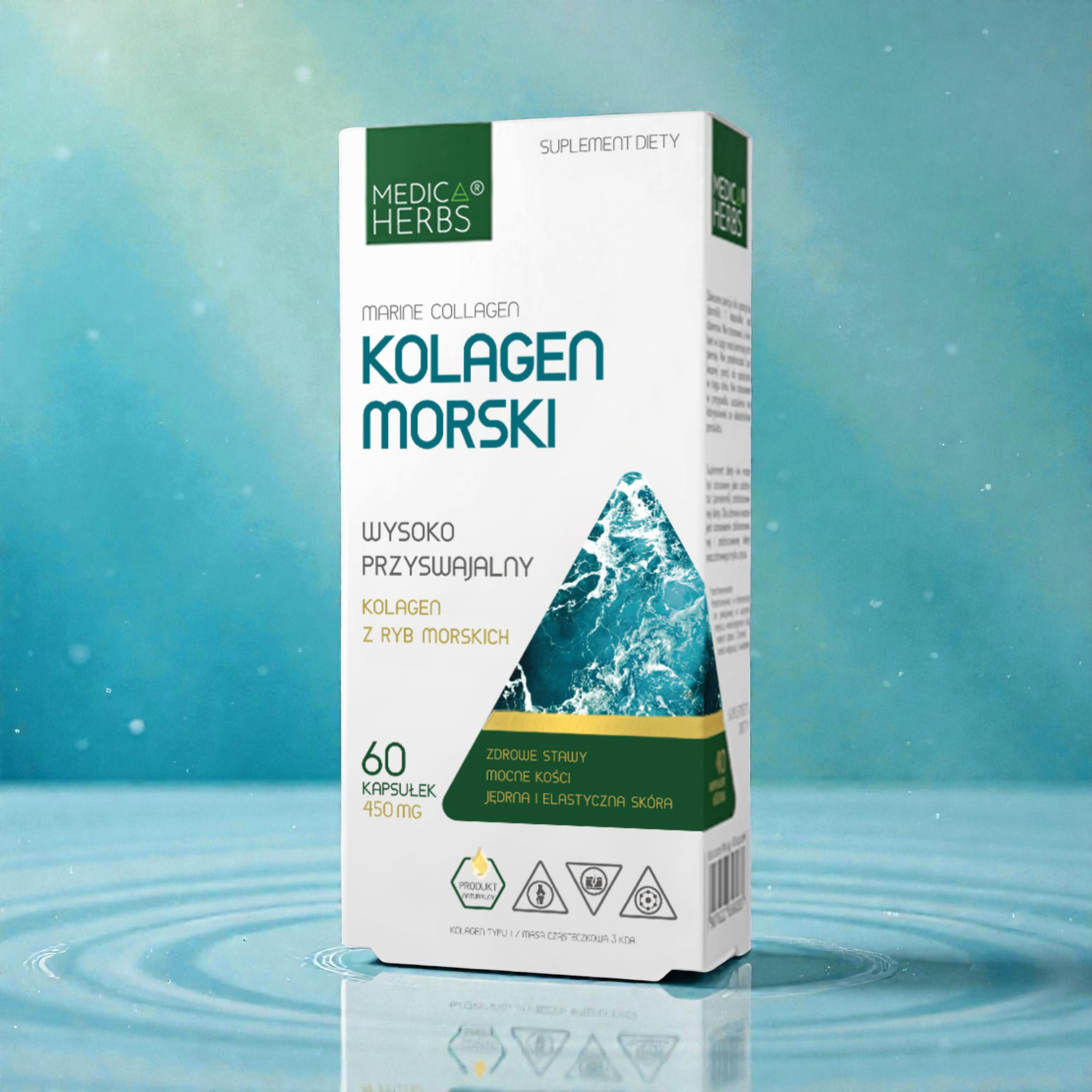 MEDICA HERBS - Kolagen Morski 450mg - 3x 60caps.